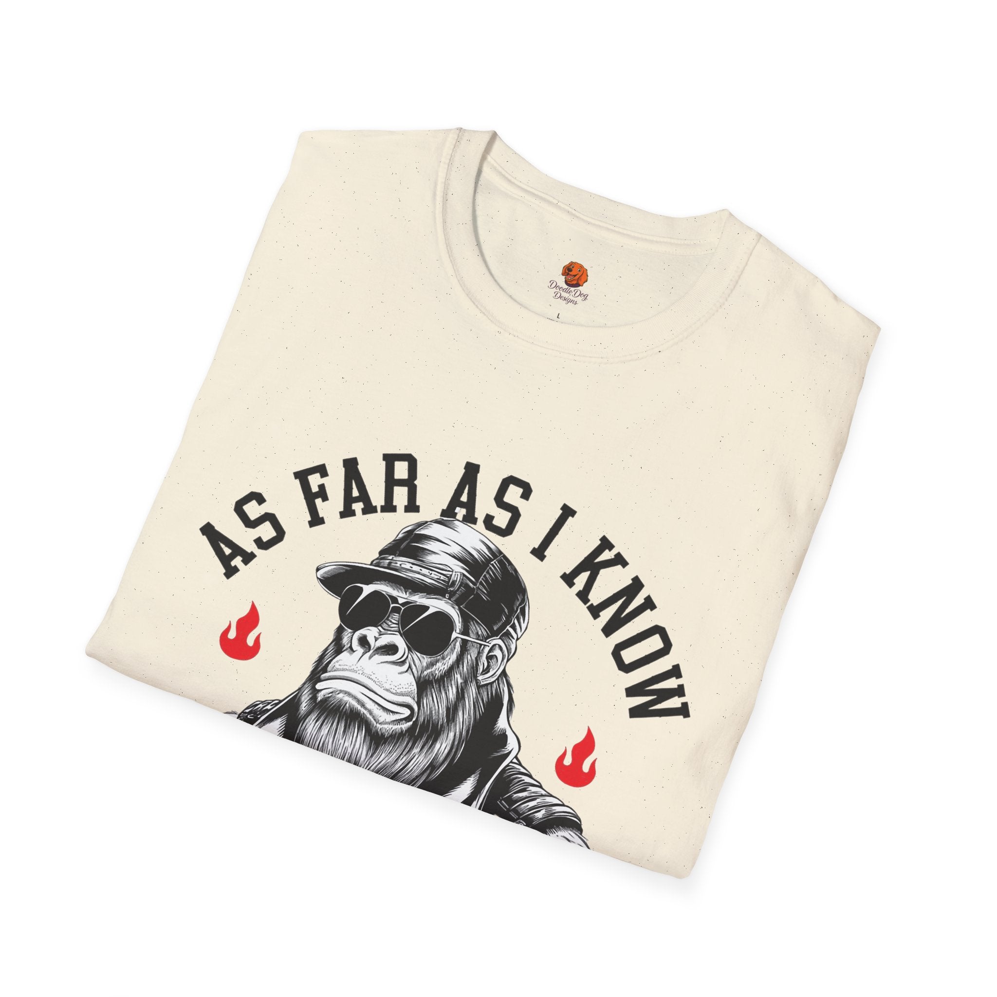Delightful Ape Graphic T-Shirt — "As Far As I Know I'm Delightful" Vintage Monkey Tee