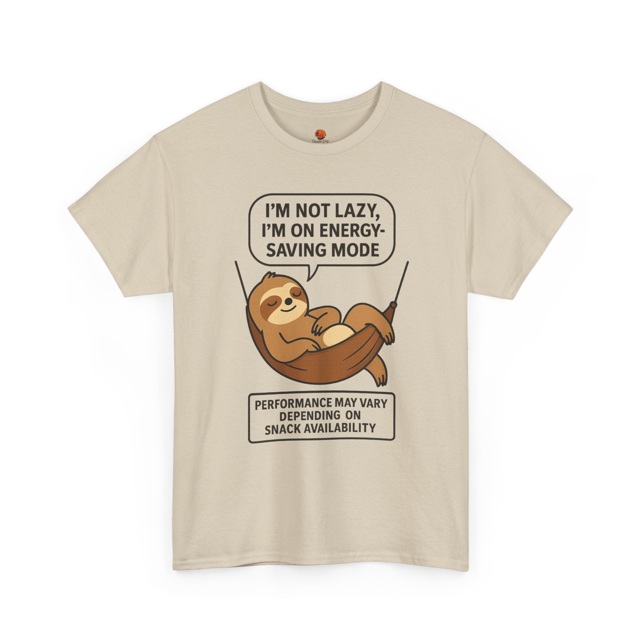 Sloth Energy-Saving Tee – "I'm Not Lazy, I'm On Energy-Saving Mode" Cotton Shirt