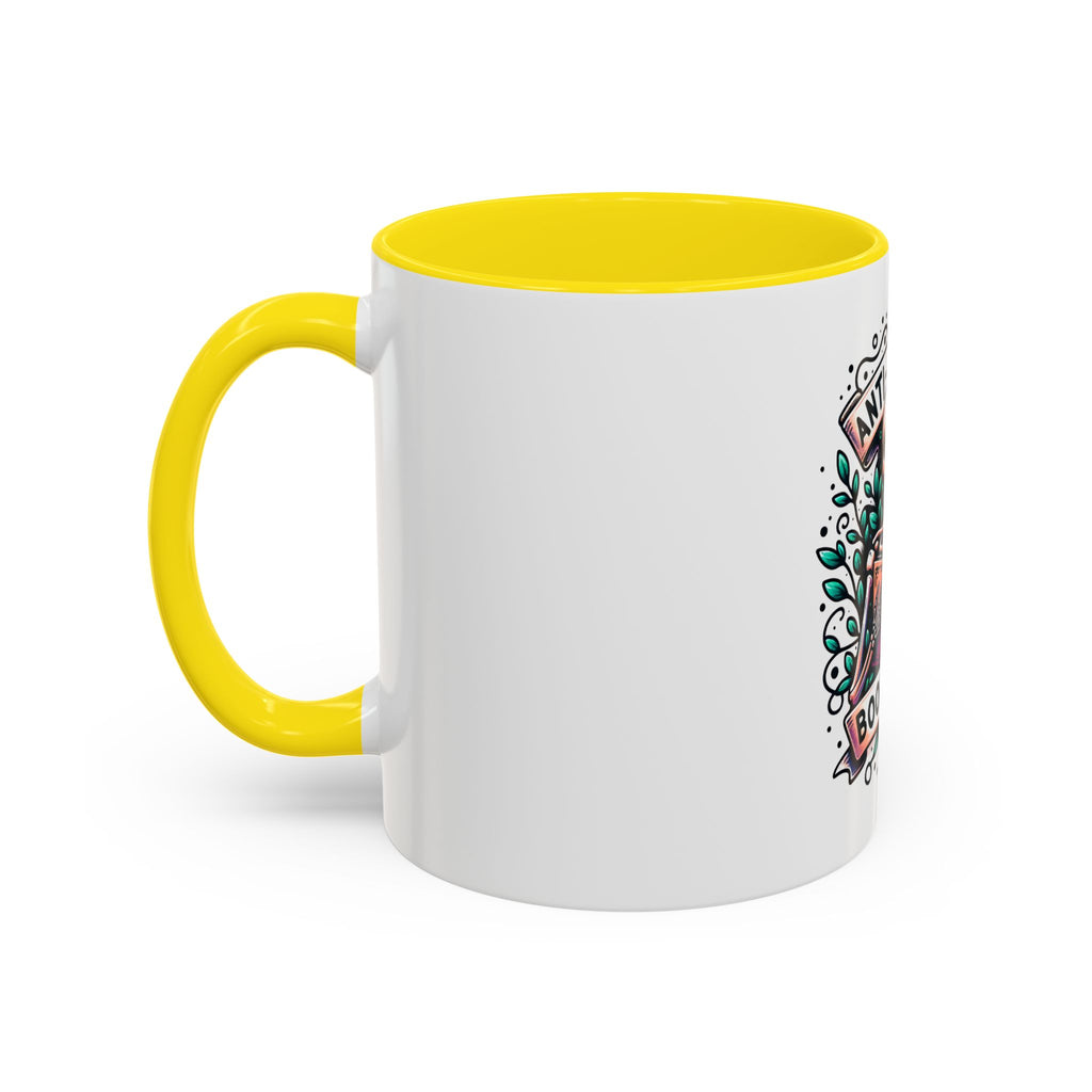 Accent Mug — "Anti-Social Book Club" Skull & Book Coffee Mug (11/15oz)