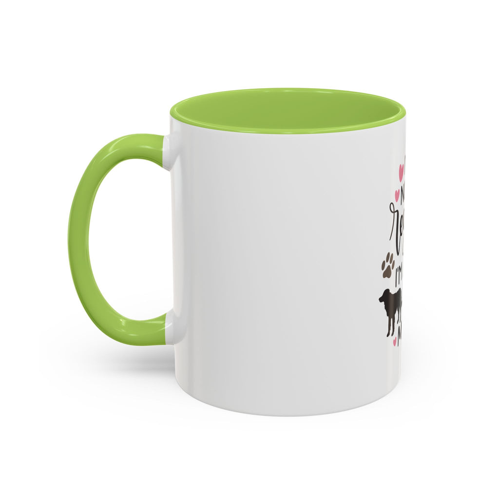 Dog Mom Coffee Mug — "I'm Not a Regular Mom, I'm a Dog Mom" Accent Mug