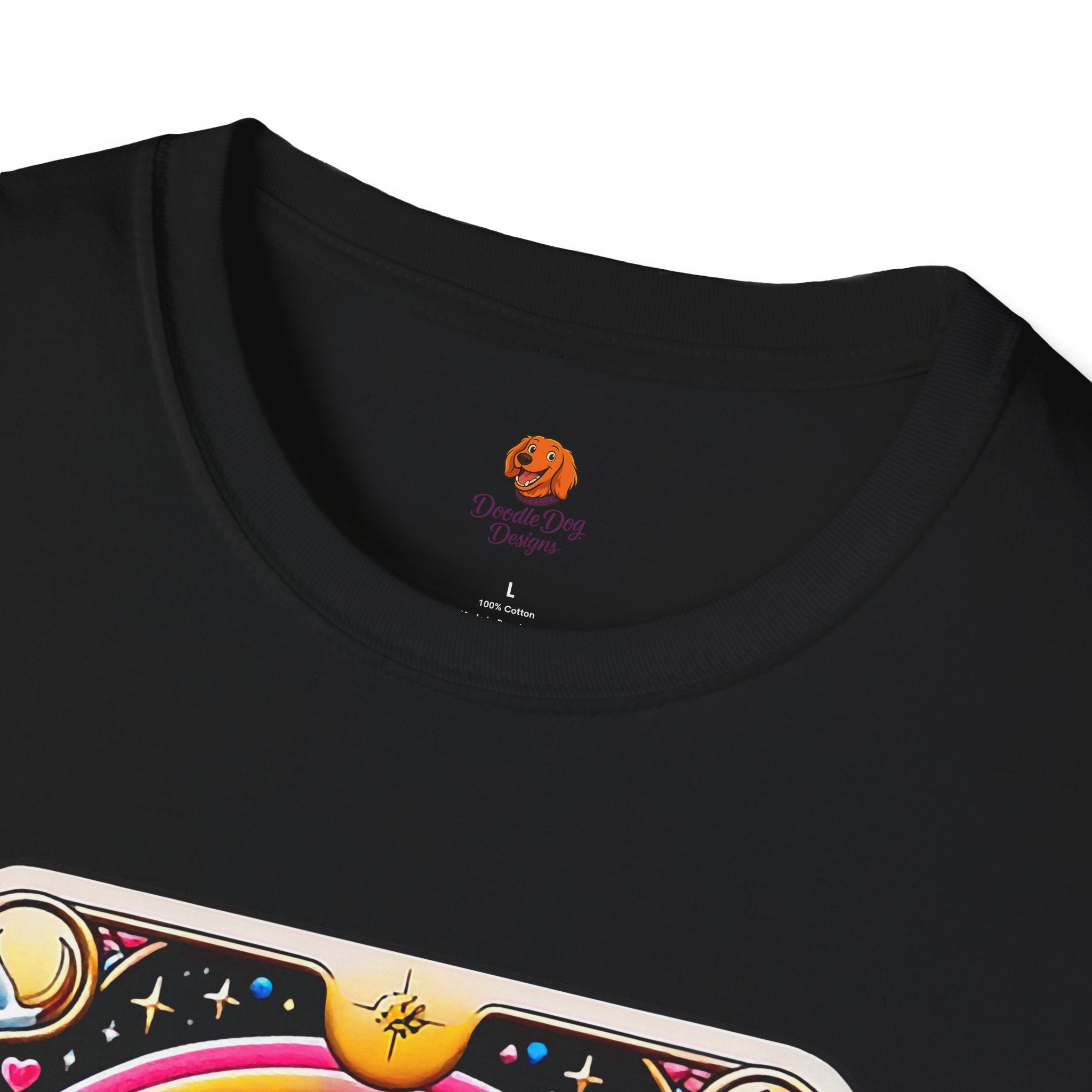 The Audacity Skeleton & Unicorn T-Shirt — Psychedelic Tarot Art Tee