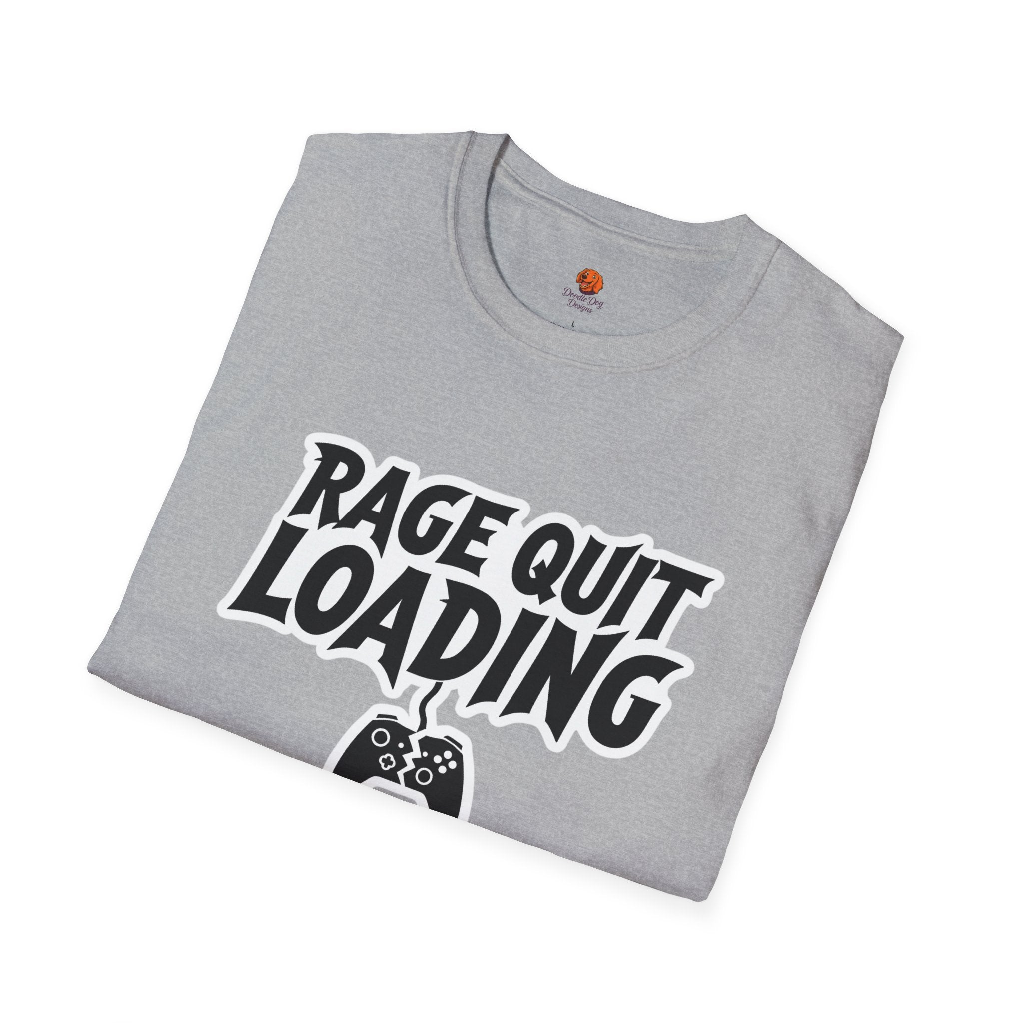 Rage Quit Loading Gamer T‑Shirt — Funny Video Game Controller Tee