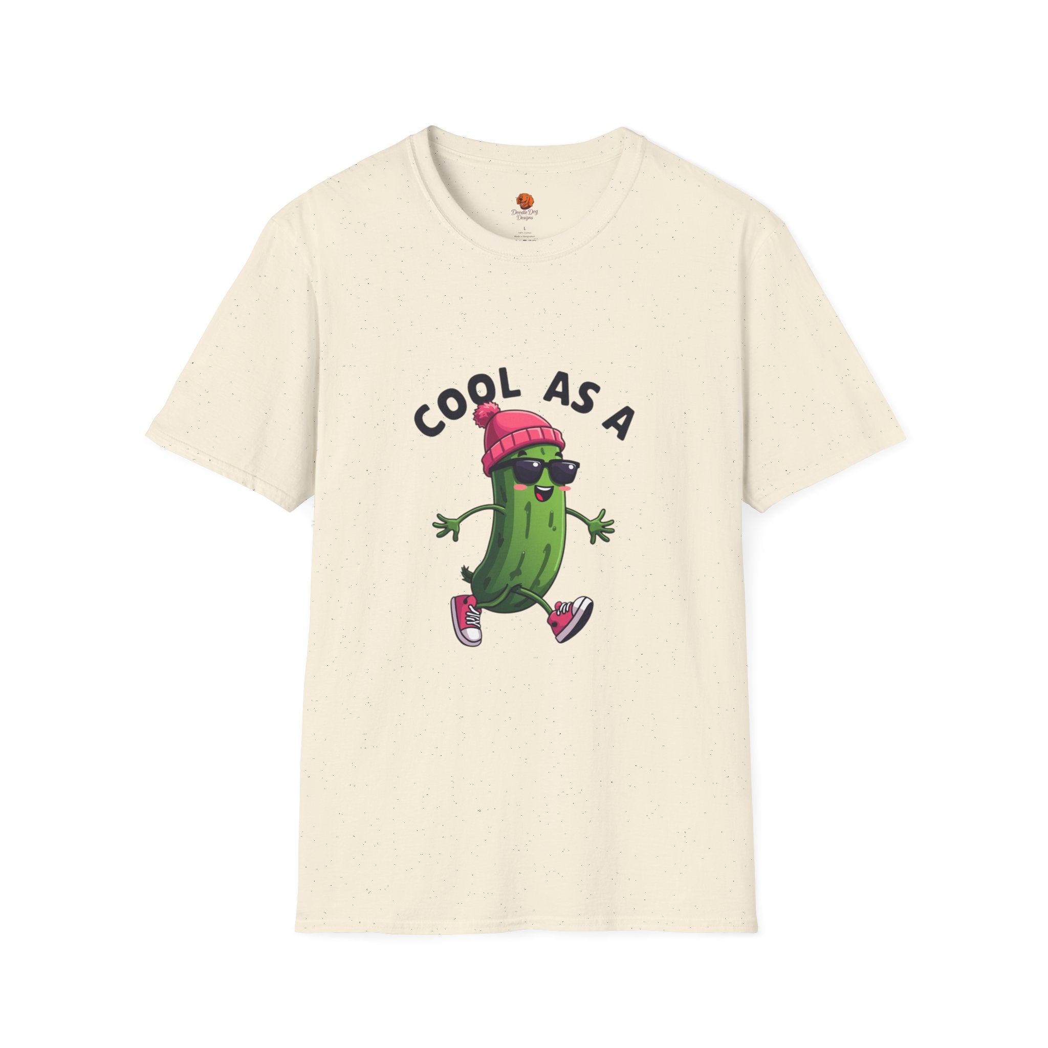 Cool As A Cucumber T-Shirt — Funky Walking Cucumber Graphic Tee