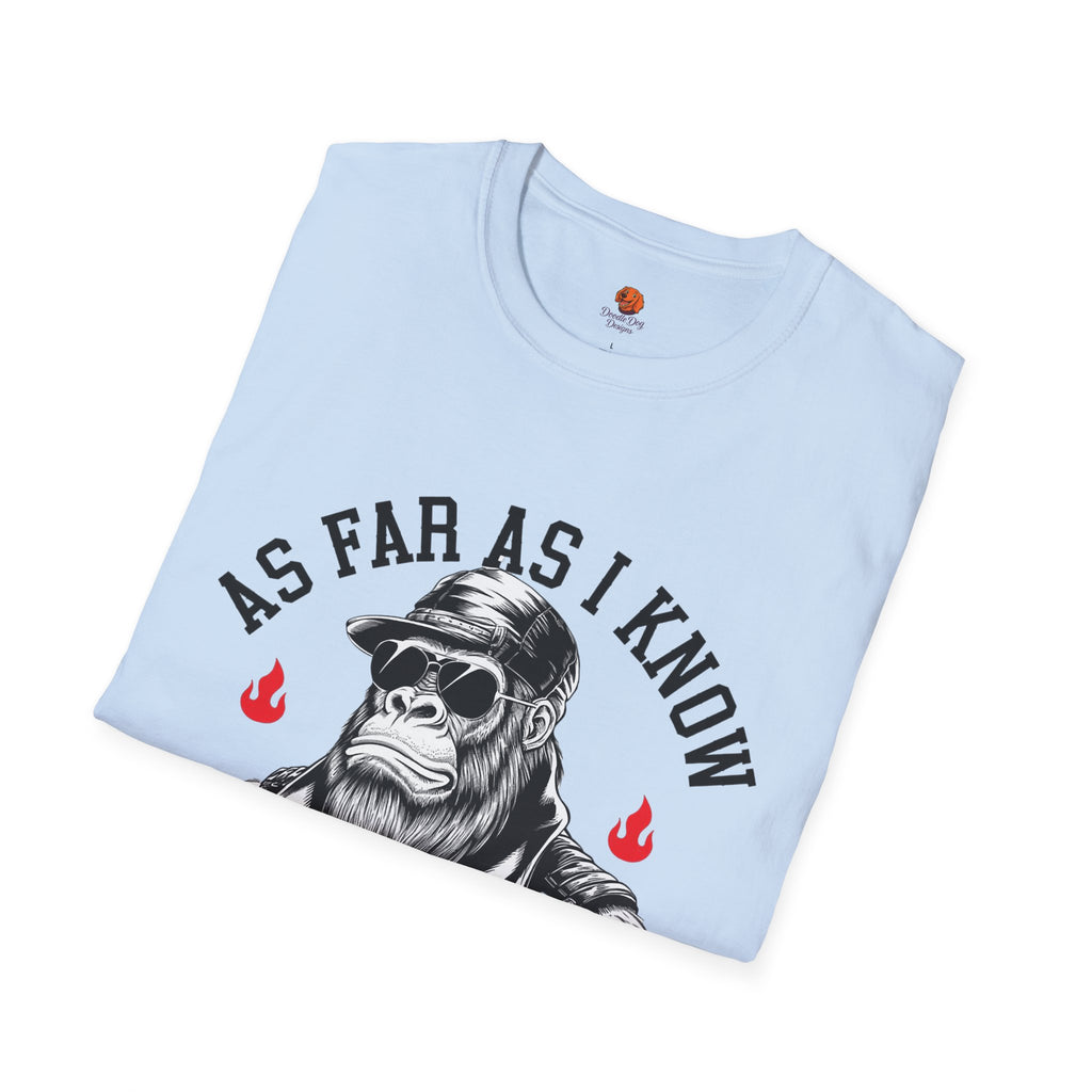 Delightful Ape Graphic T-Shirt — "As Far As I Know I'm Delightful" Vintage Monkey Tee