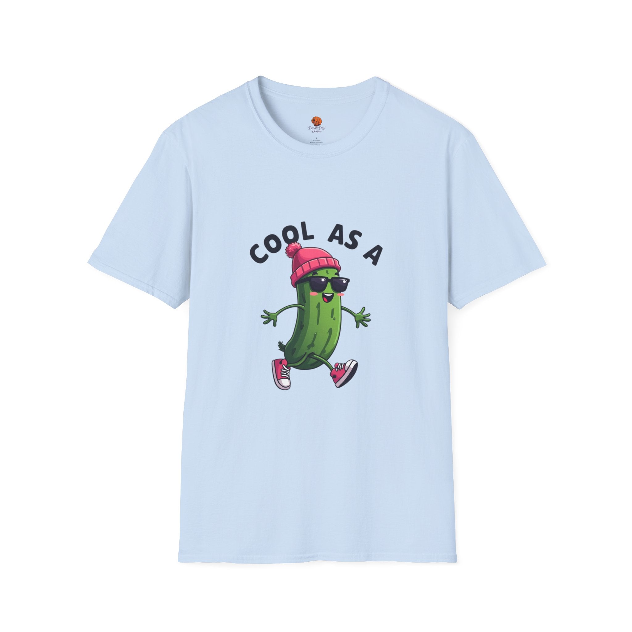 Cool As A Cucumber T-Shirt — Funky Walking Cucumber Graphic Tee