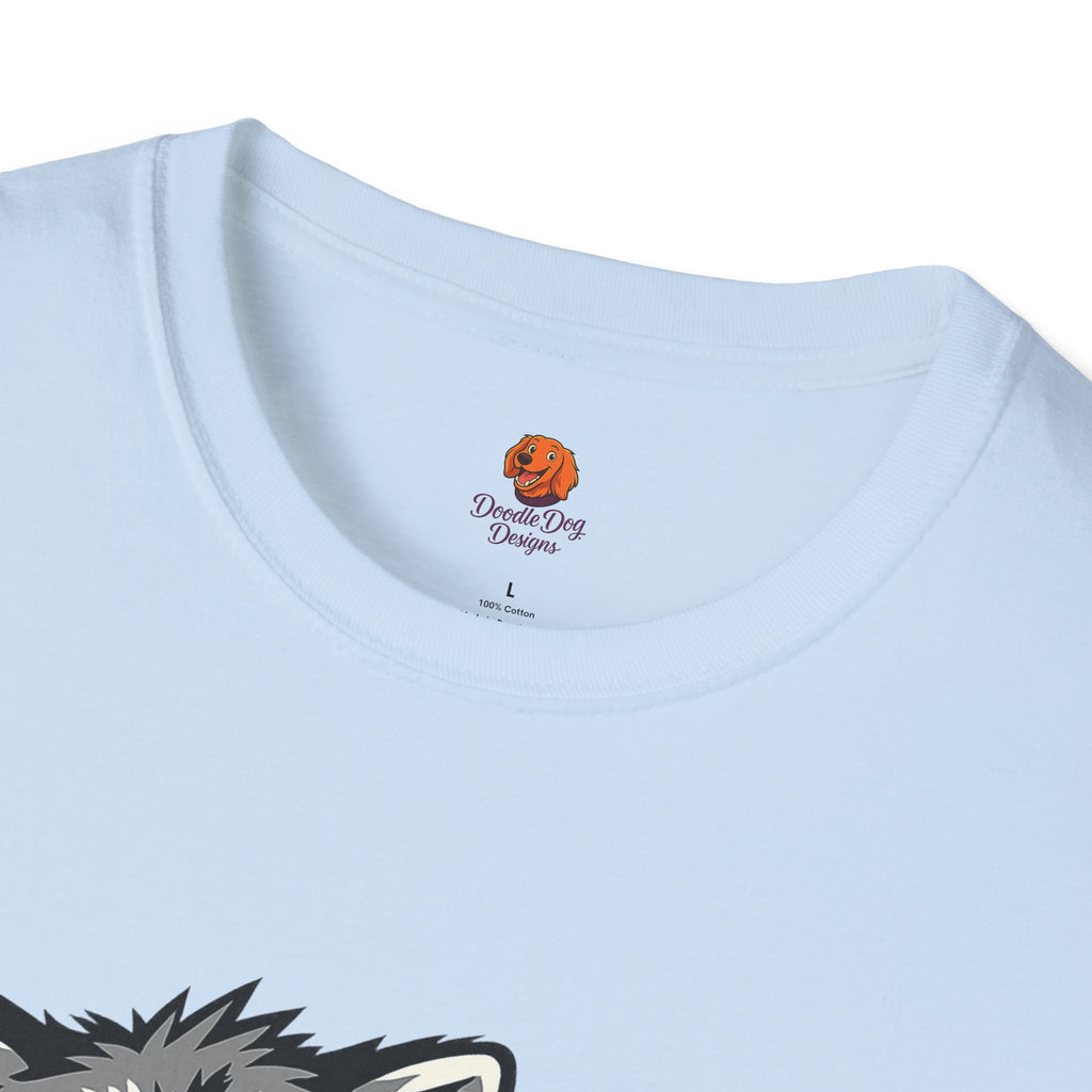 Raccoon Morning Coffee T-Shirt — Cute Lazy Animal Tee
