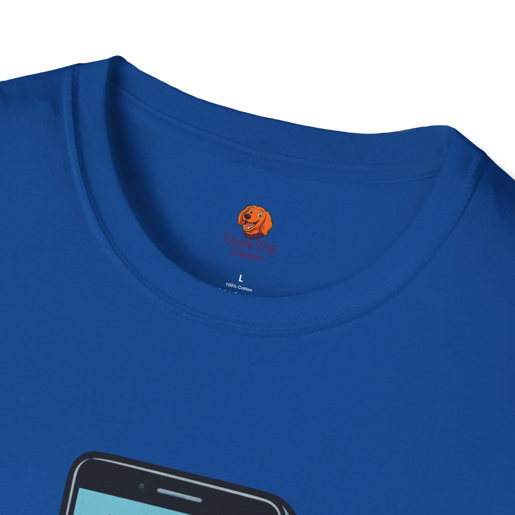 Phone Emoji T-Shirt — "You've Unlocked Me 37 Times Today" Funny Tech Tee