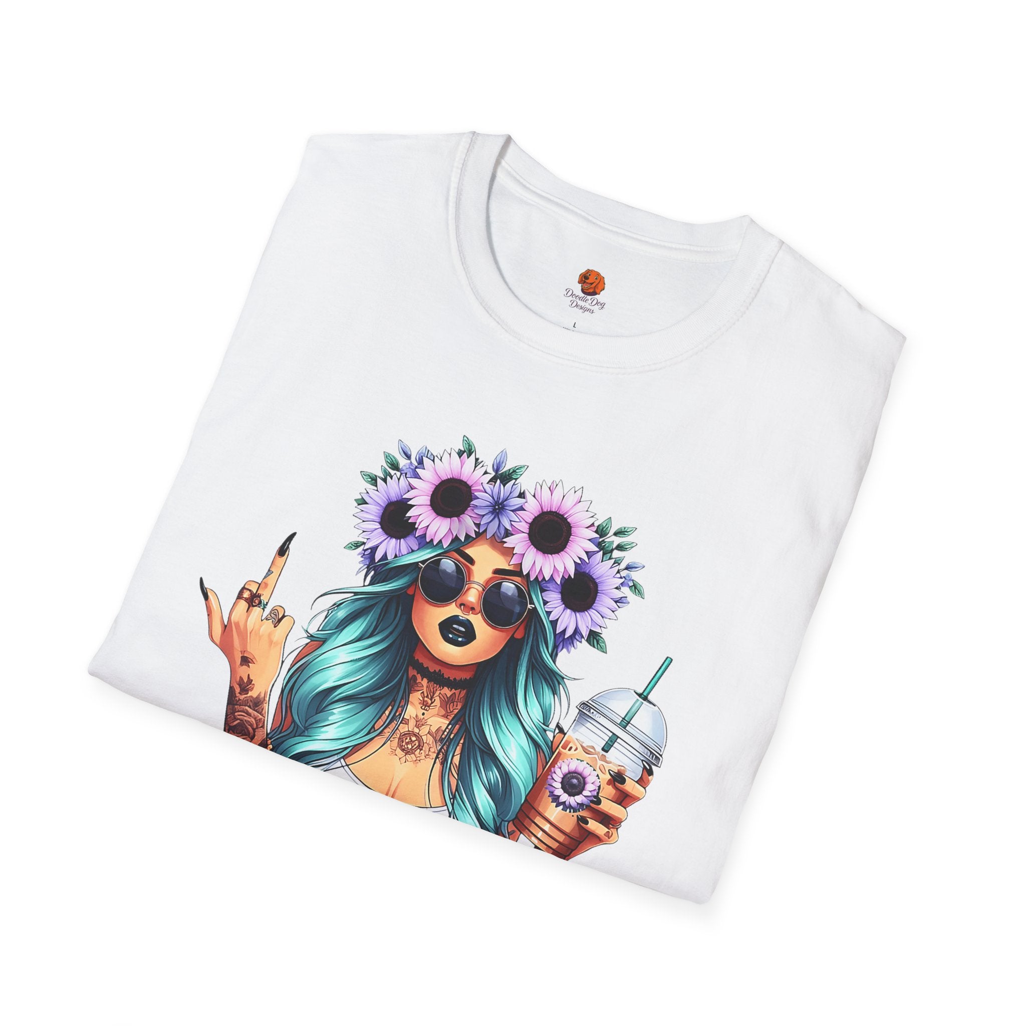 Girl Sunflower Crown T-Shirt
