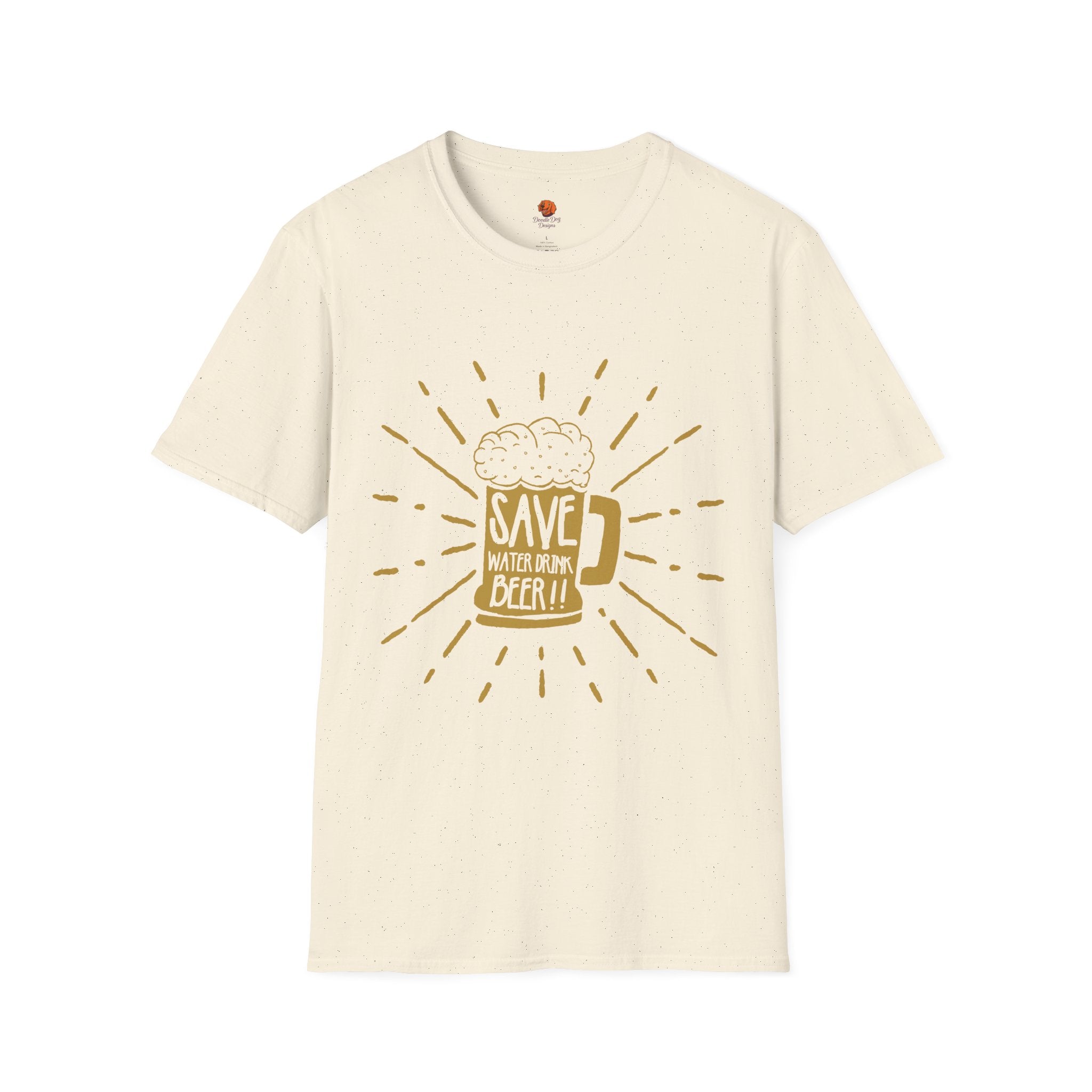 Save Water, Drink Beer T-Shirt — Funny Beer Mug Graphic Tee for Beer Lovers
