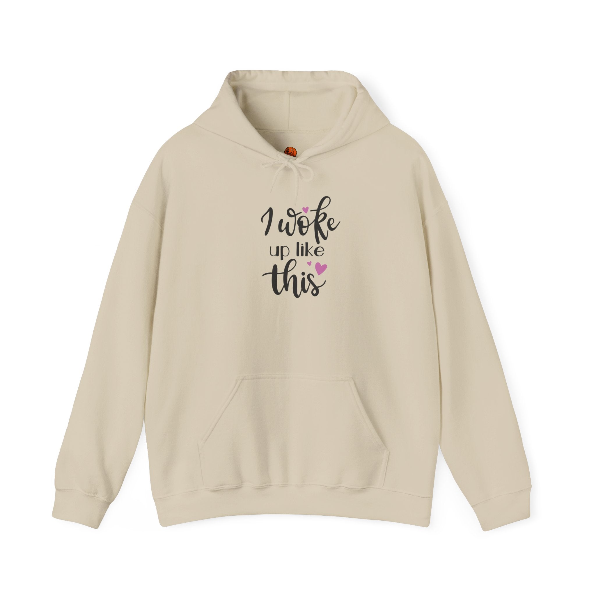 'I Woke Up Like This' Hoodie - Cute Feminine Graphic Pullover