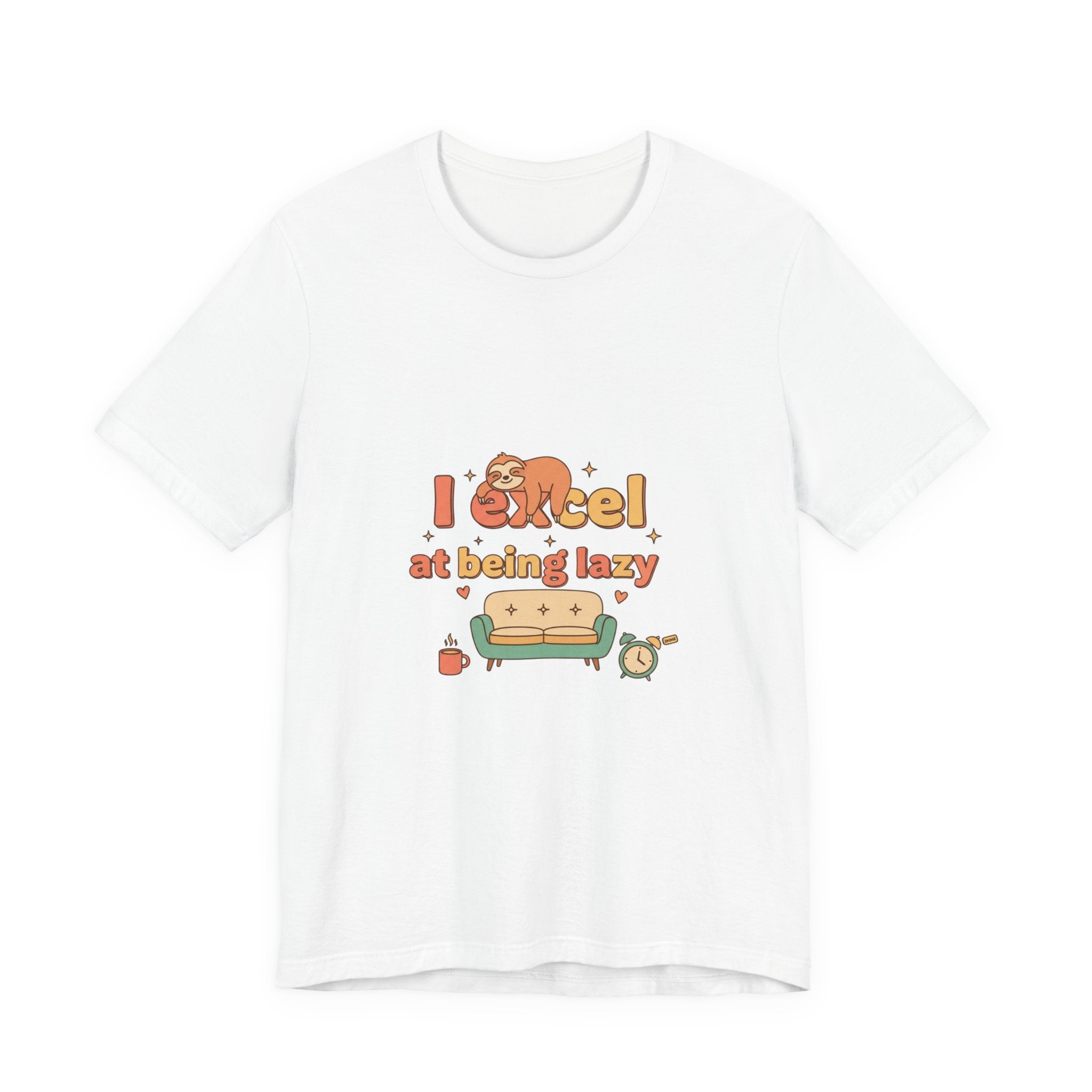 I Excel at Being Lazy Tee | trying era shirt, funny lazy tee