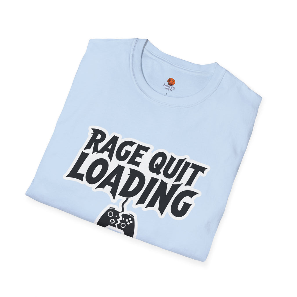 Rage Quit Loading Gamer T‑Shirt — Funny Video Game Controller Tee