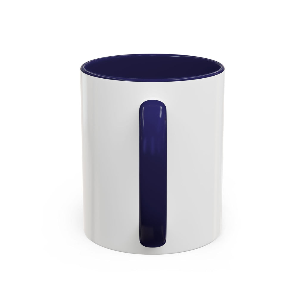 Too Glam To Give A Damn Accent Coffee Mug — Funny Pink & Green Script Ceramic Mug (11/15oz)