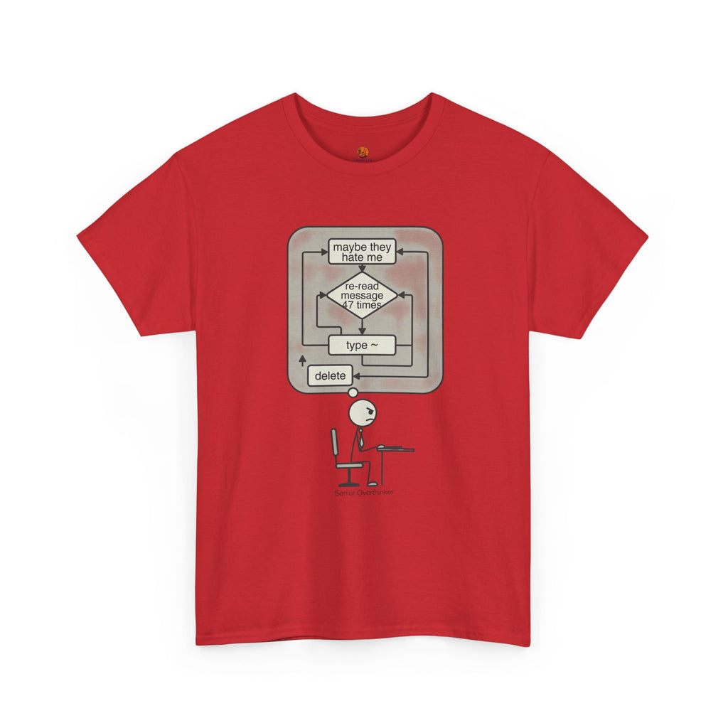 Programming Flowchart T‑Shirt — "maybe they hate me" Humorous Coder Tee