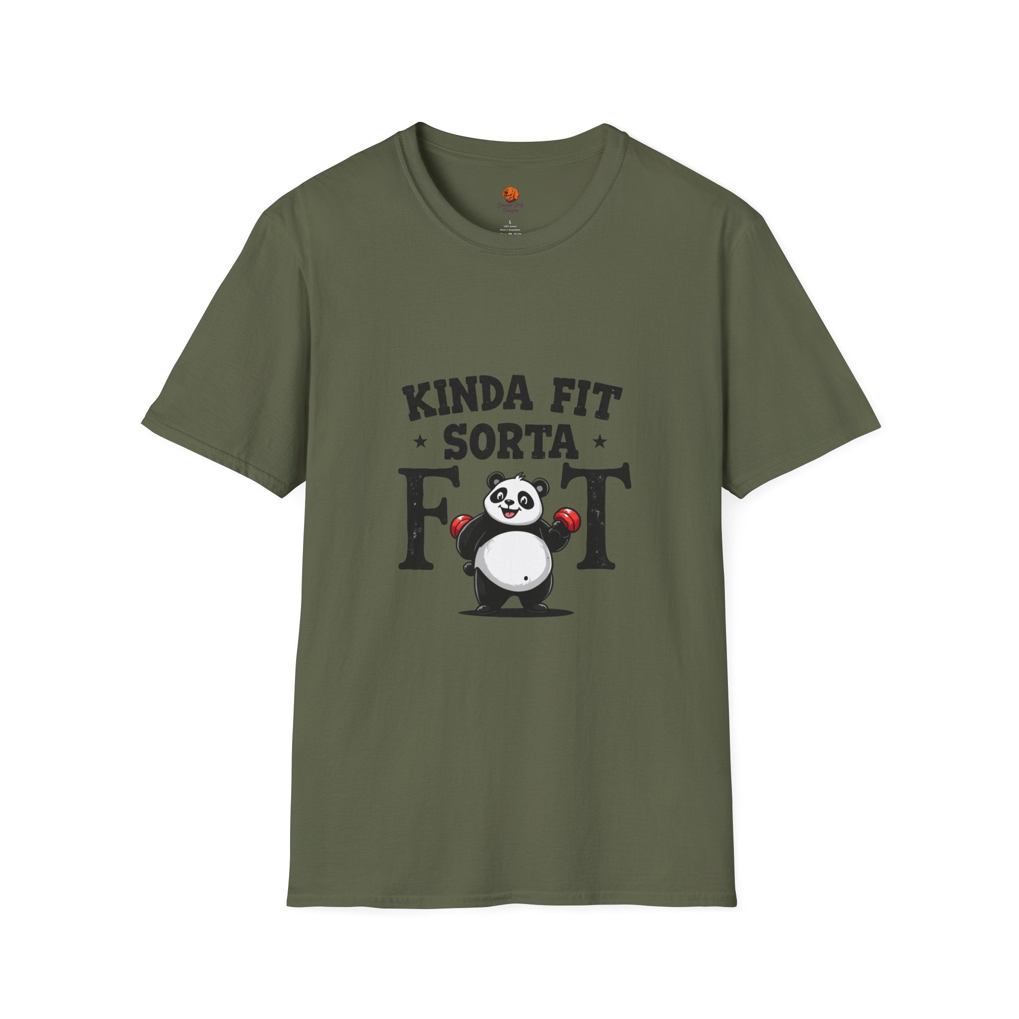 Panda 'Kinda Fit, Sorta Fat' T-Shirt Unisex