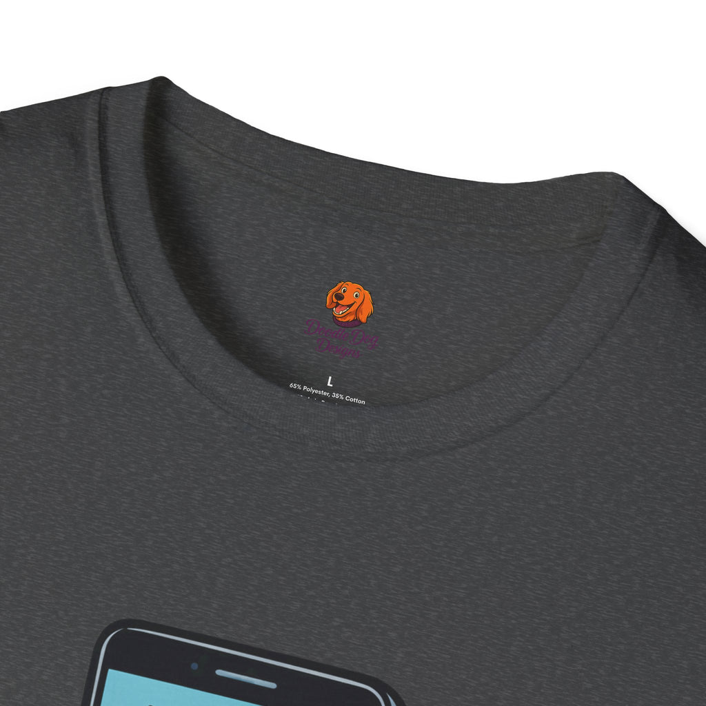 Phone Emoji T-Shirt — "You've Unlocked Me 37 Times Today" Funny Tech Tee