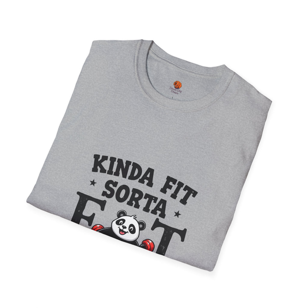 Panda 'Kinda Fit, Sorta Fat' T-Shirt Unisex