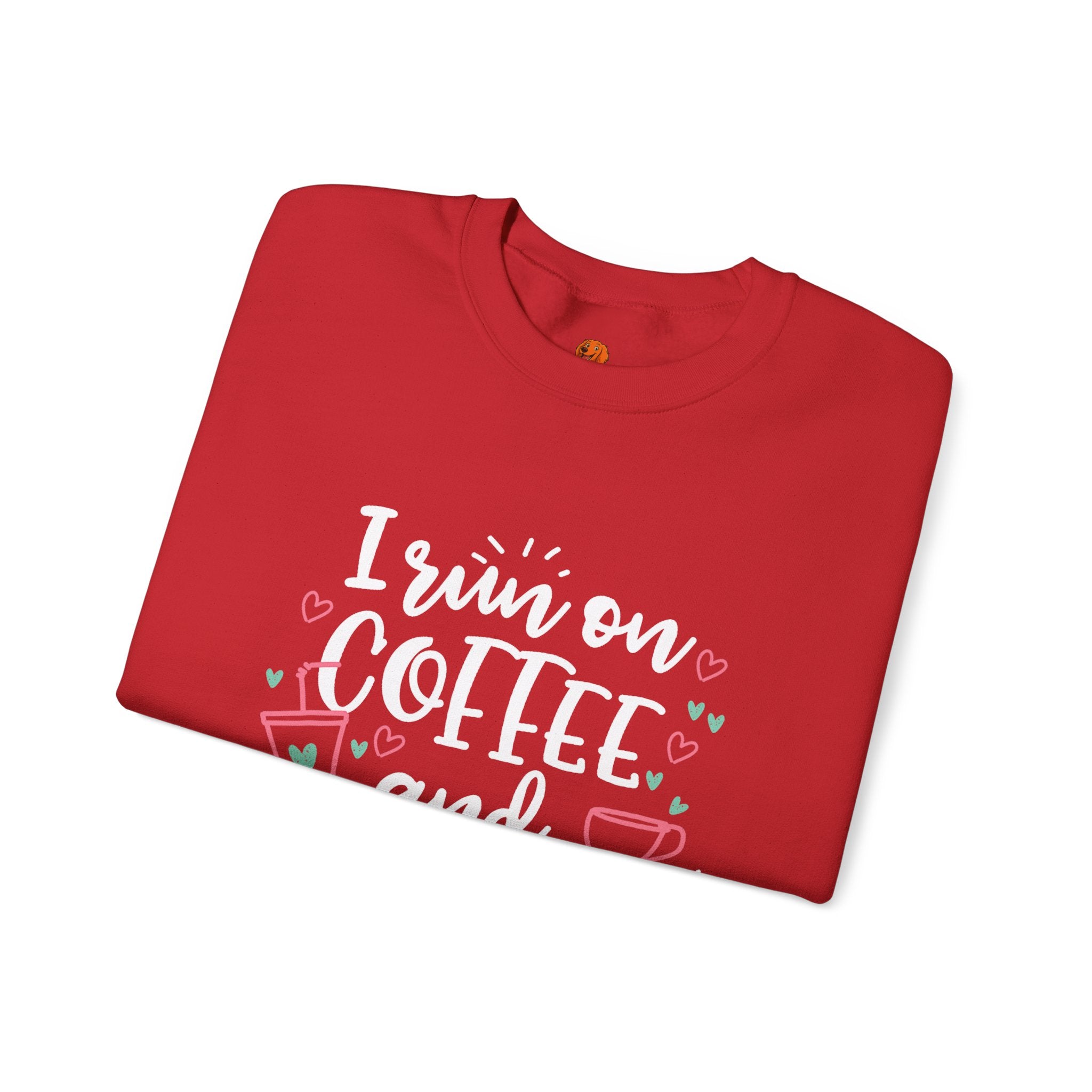 Coffee and Sarcasm Sweatshirt — "I Run on Coffee and Sarcasm" Crewneck