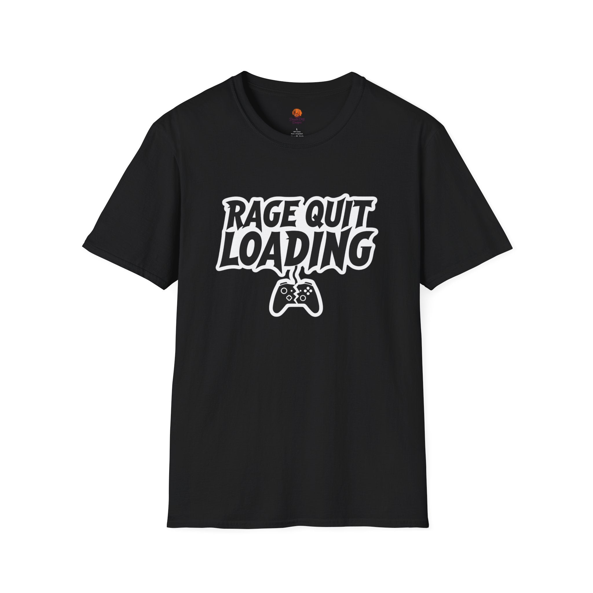 Rage Quit Loading Gamer T‑Shirt — Funny Video Game Controller Tee