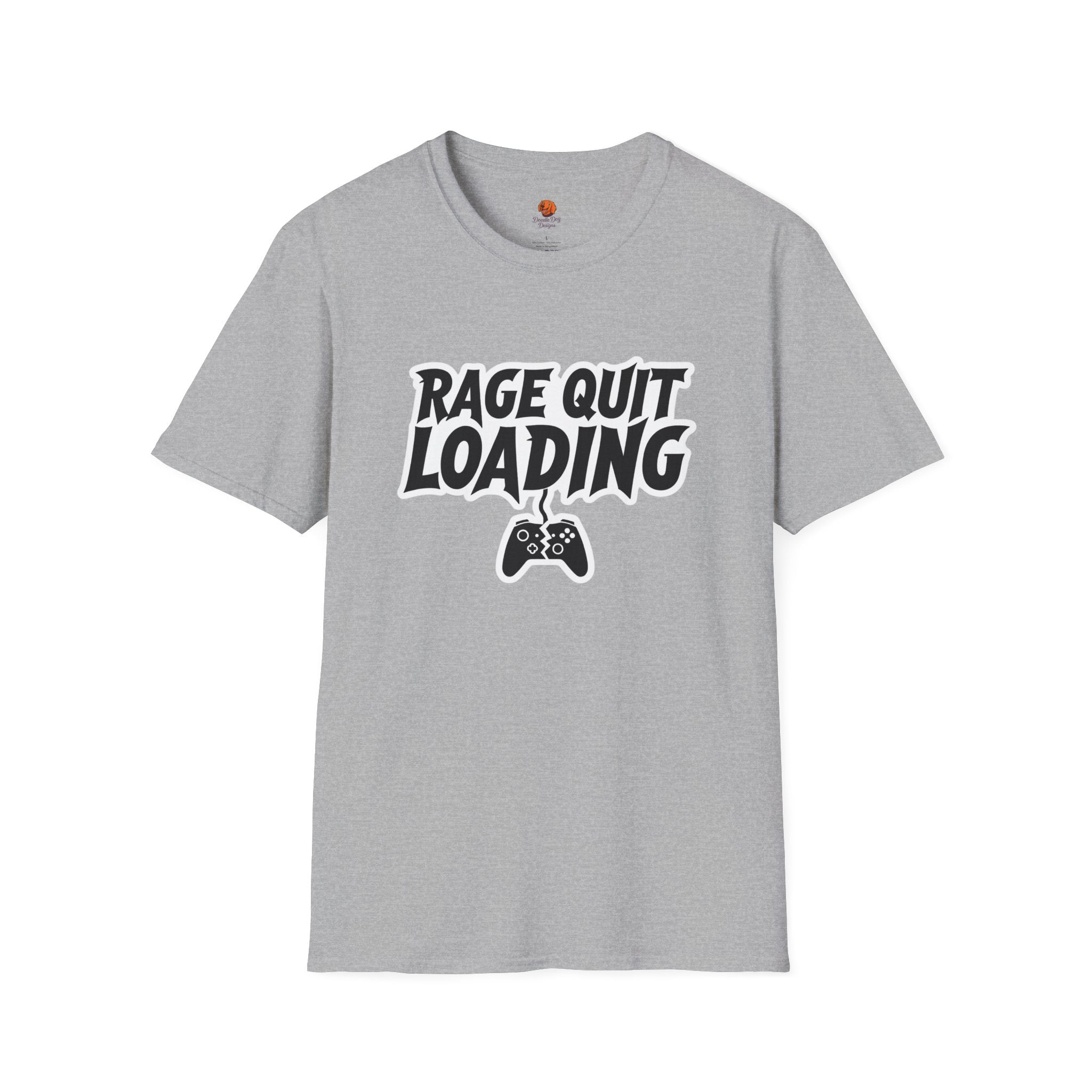 Rage Quit Loading Gamer T‑Shirt — Funny Video Game Controller Tee