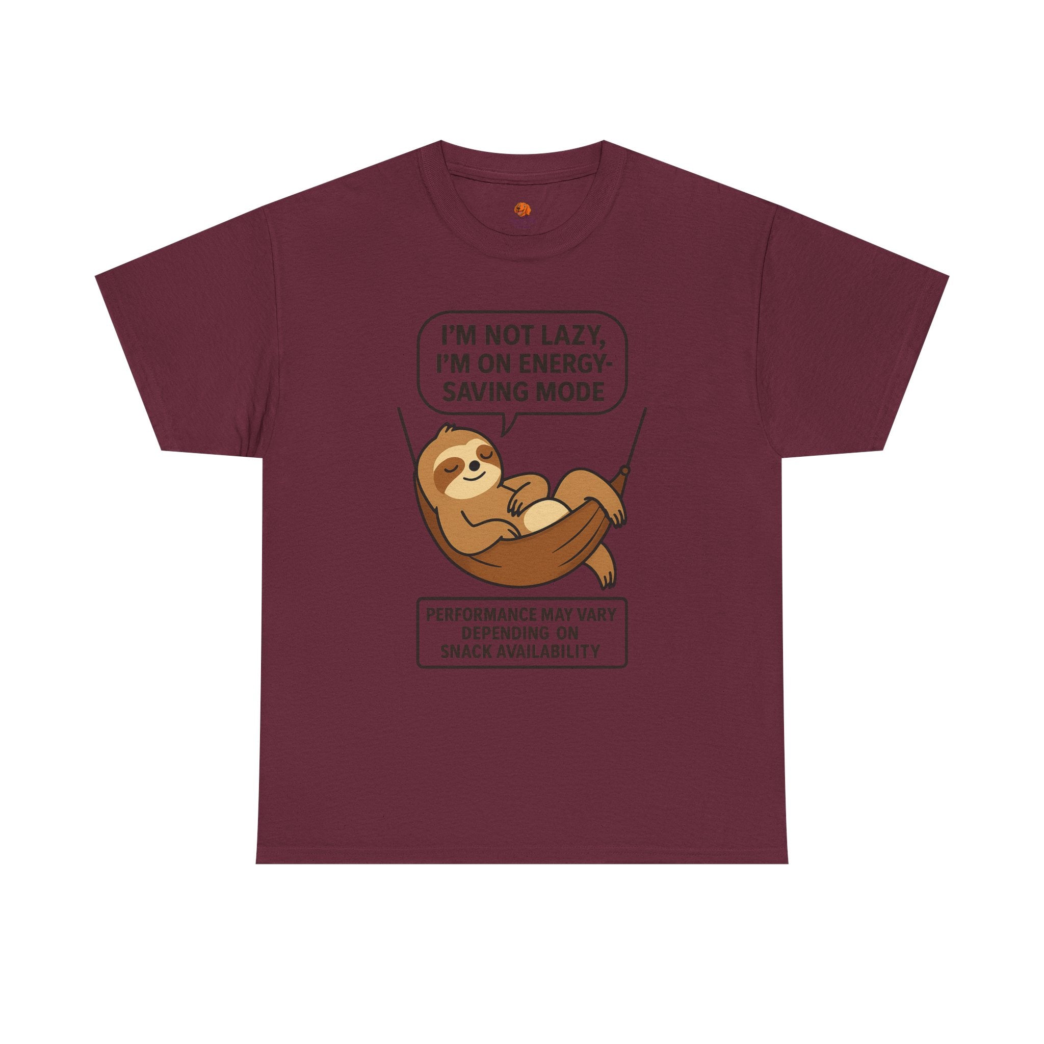Sloth Energy-Saving Tee – "I'm Not Lazy, I'm On Energy-Saving Mode" Cotton Shirt