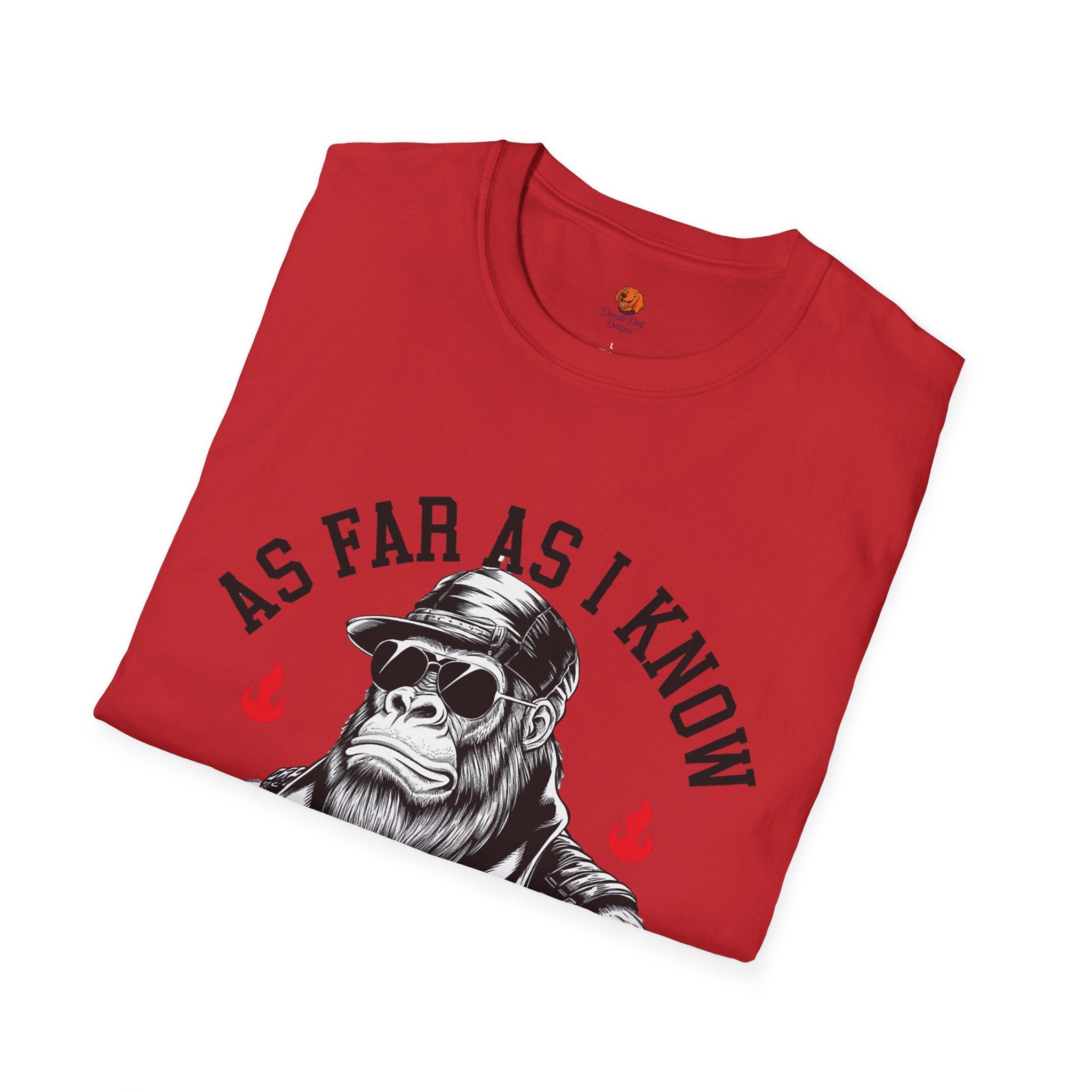 Delightful Ape Graphic T-Shirt — "As Far As I Know I'm Delightful" Vintage Monkey Tee