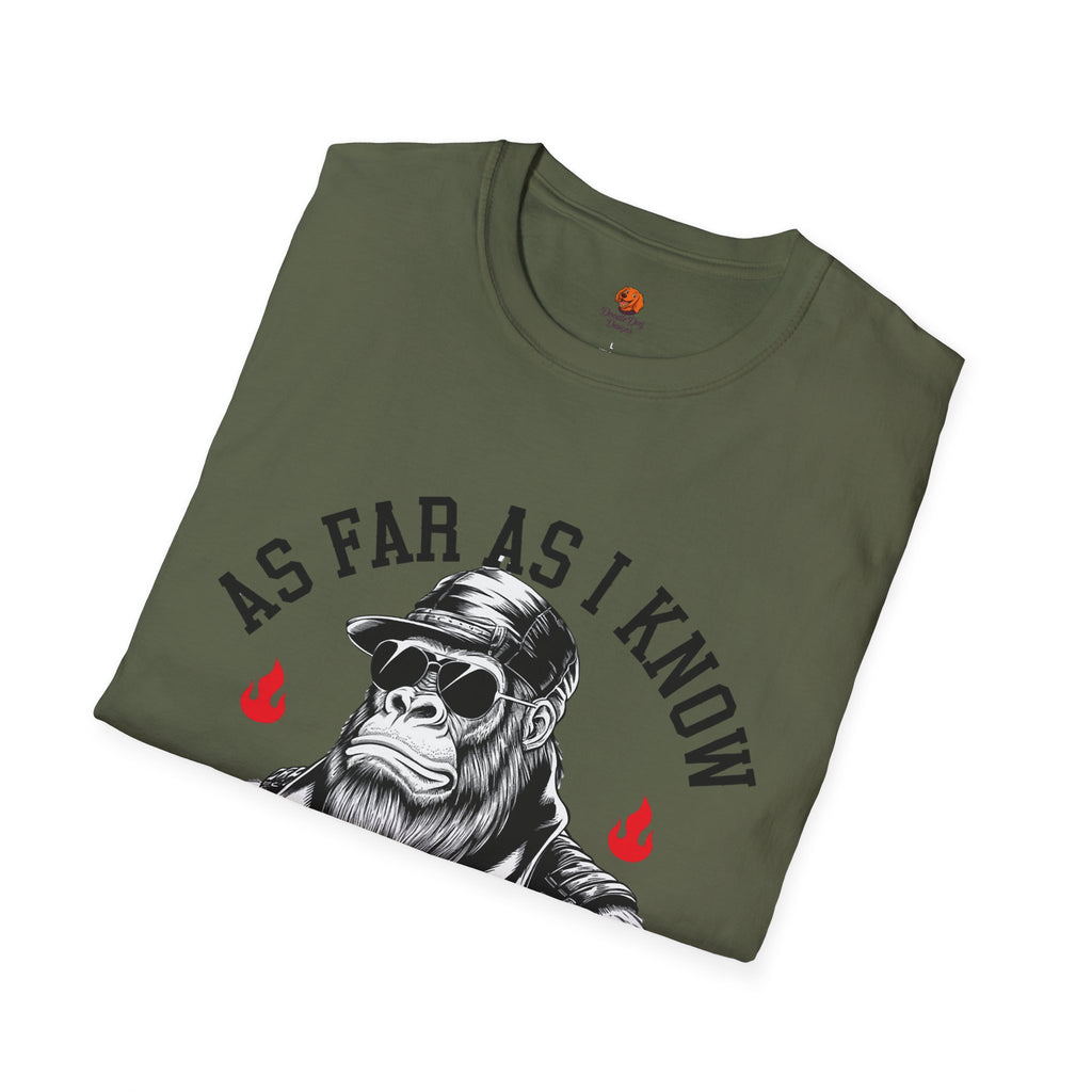 Delightful Ape Graphic T-Shirt — "As Far As I Know I'm Delightful" Vintage Monkey Tee