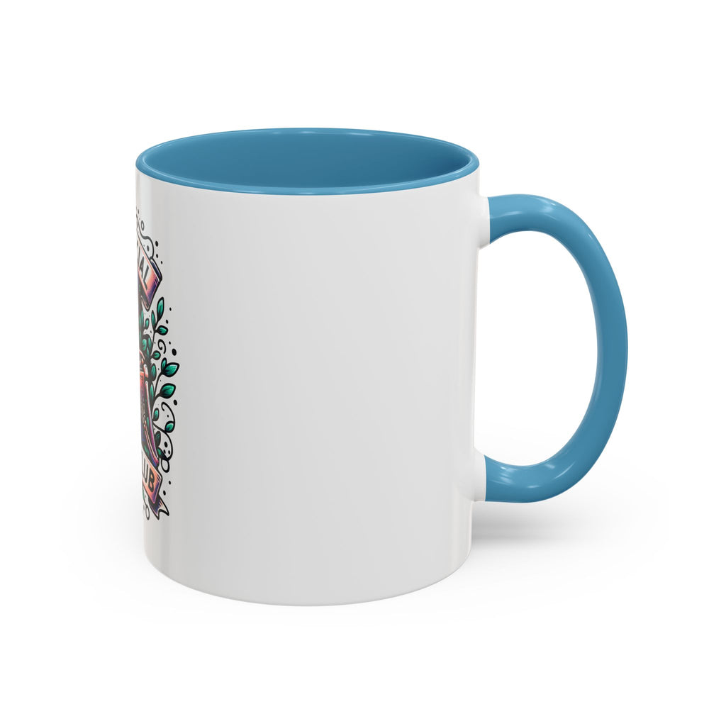 Accent Mug — "Anti-Social Book Club" Skull & Book Coffee Mug (11/15oz)