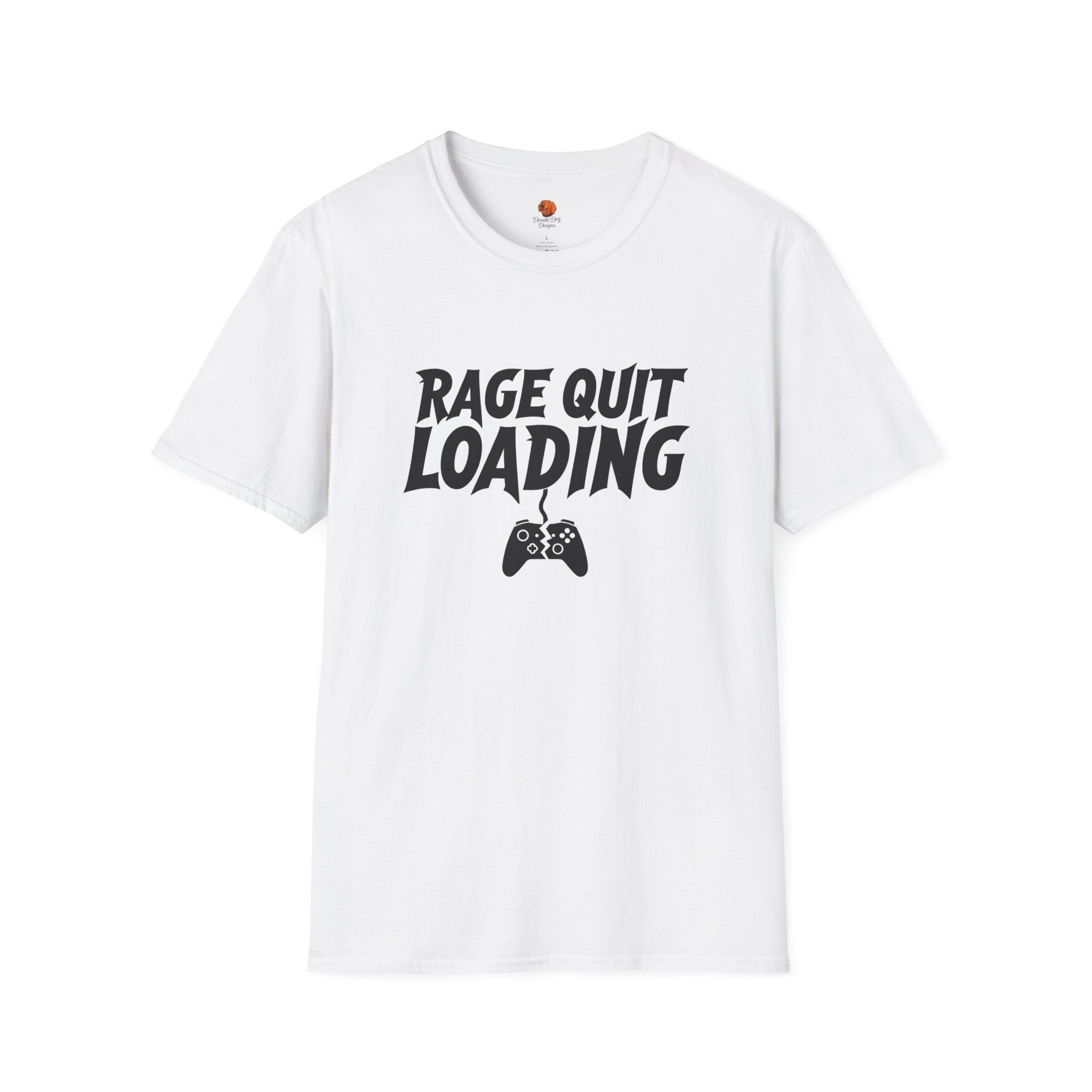 Rage Quit Loading Gamer T‑Shirt — Funny Video Game Controller Tee