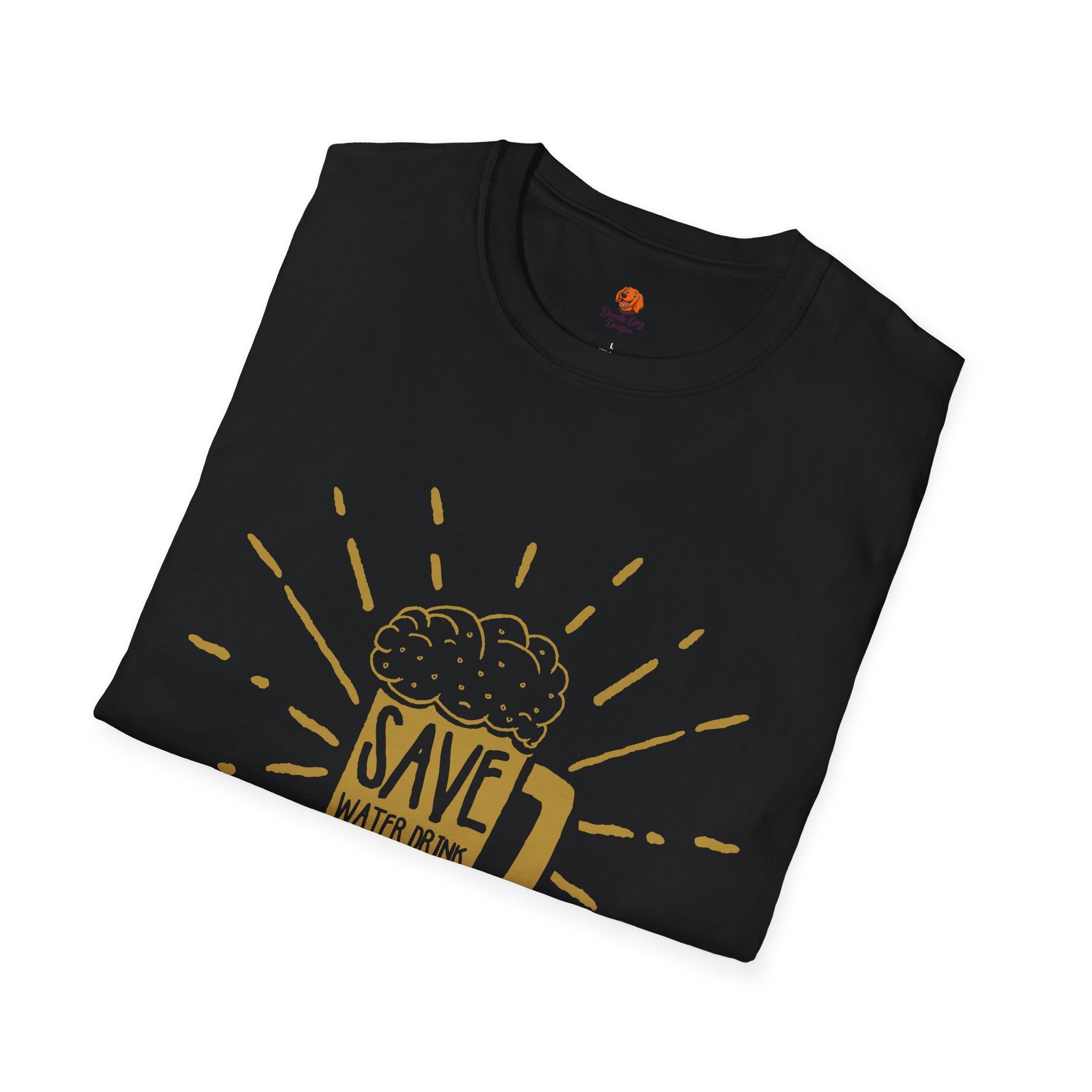 Save Water, Drink Beer T-Shirt — Funny Beer Mug Graphic Tee for Beer Lovers