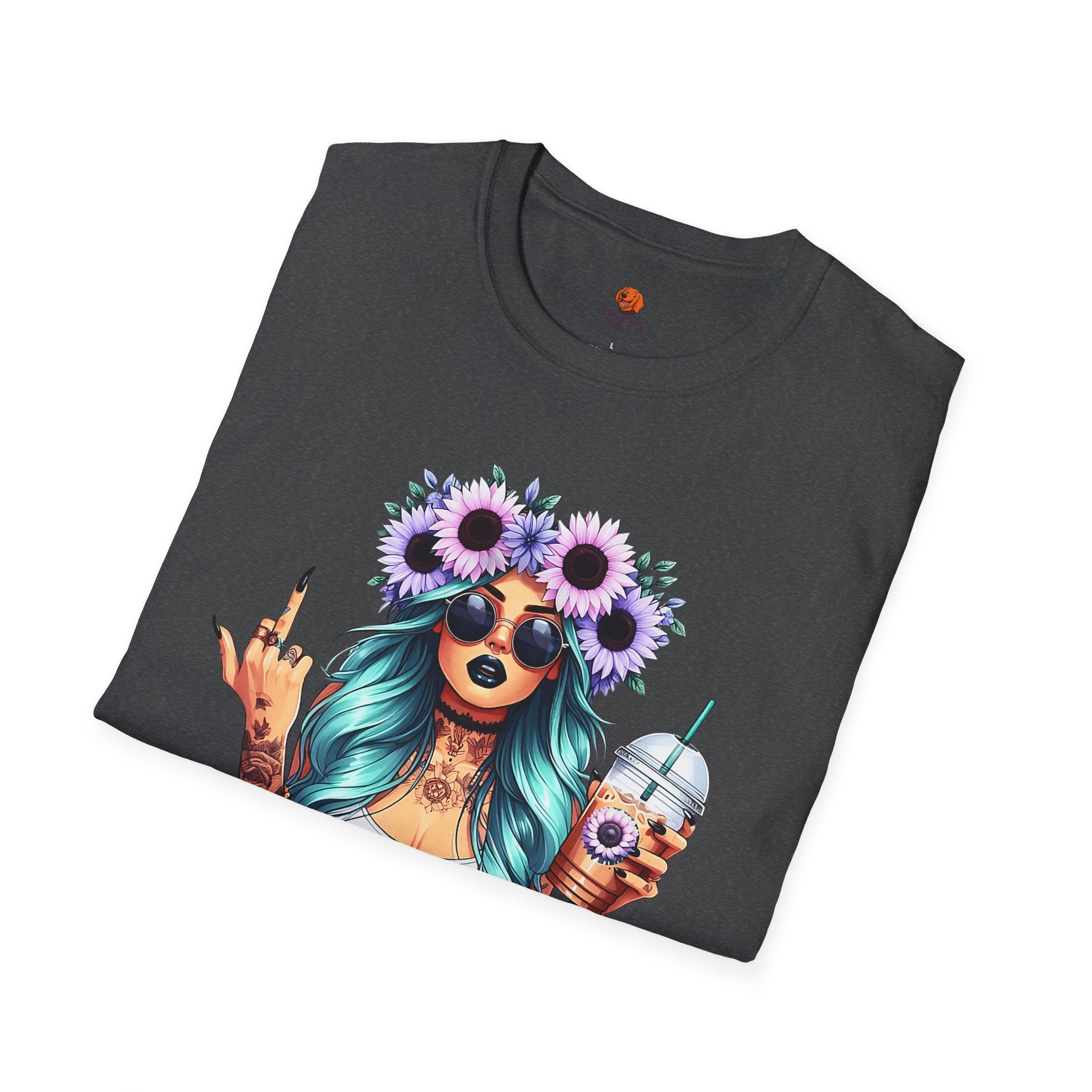 Girl Sunflower Crown T-Shirt