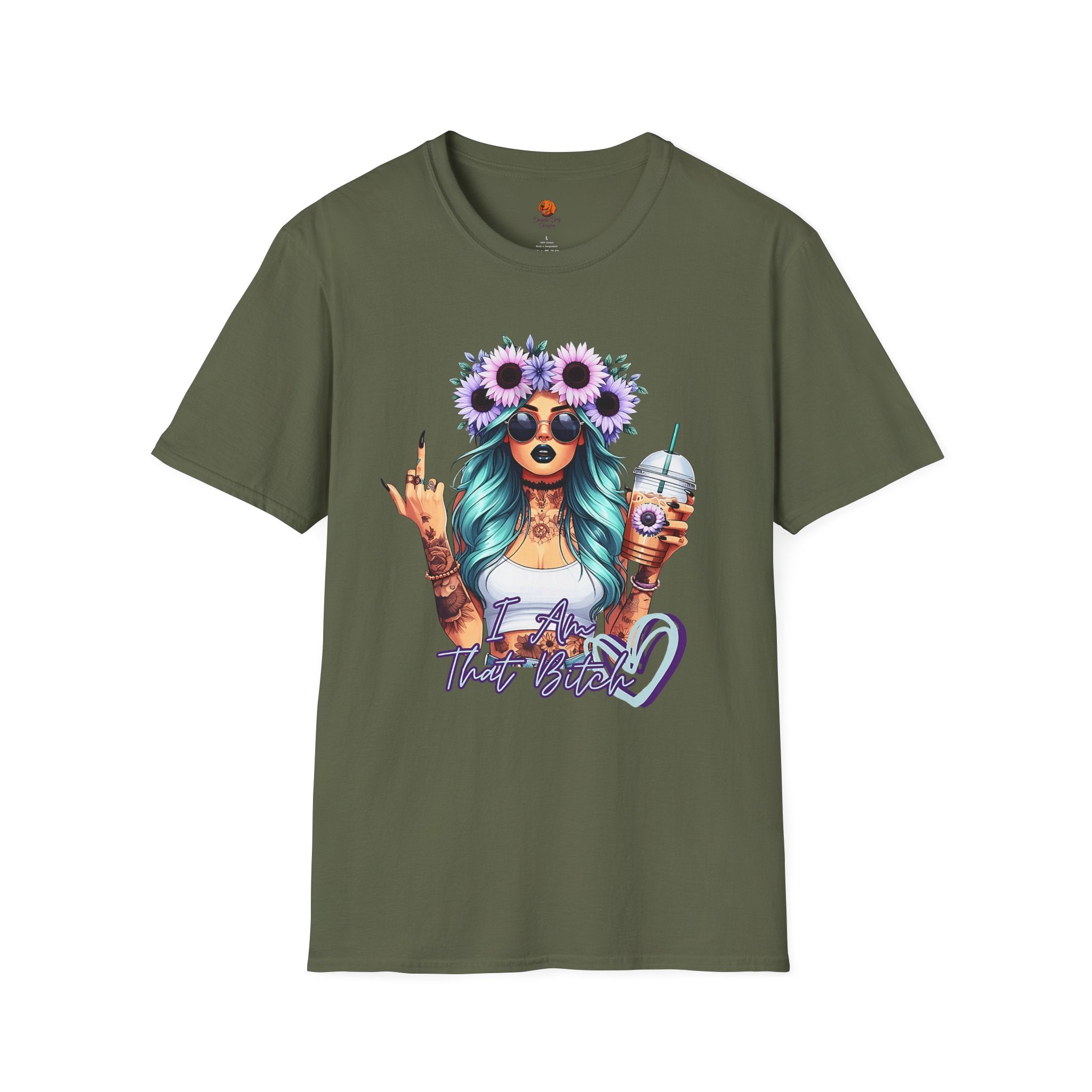 Girl Sunflower Crown T-Shirt