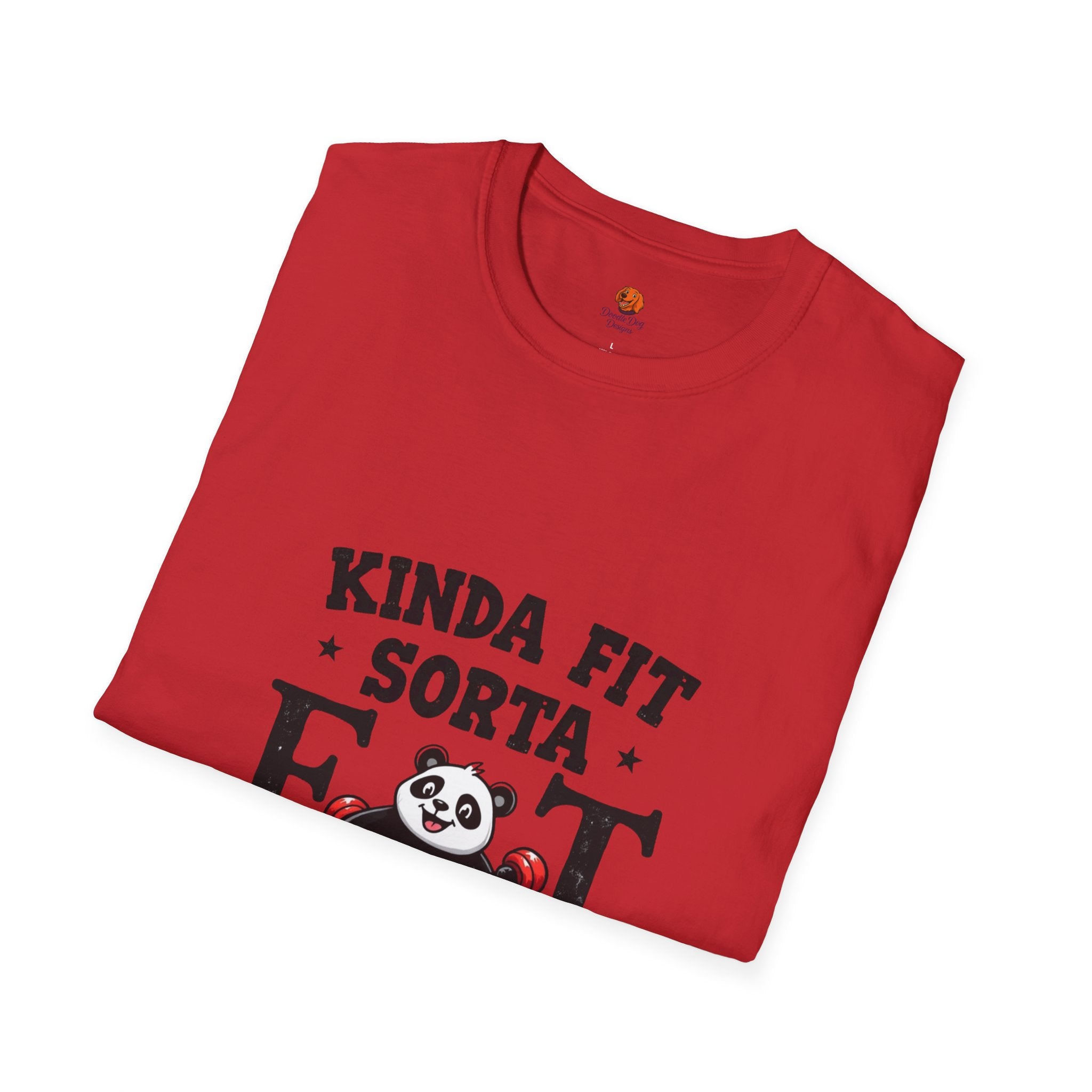 Panda 'Kinda Fit, Sorta Fat' T-Shirt Unisex