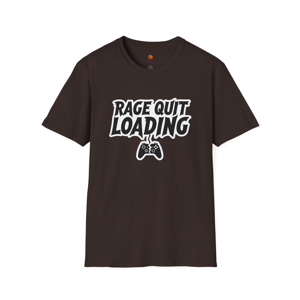 Rage Quit Loading Gamer T‑Shirt — Funny Video Game Controller Tee