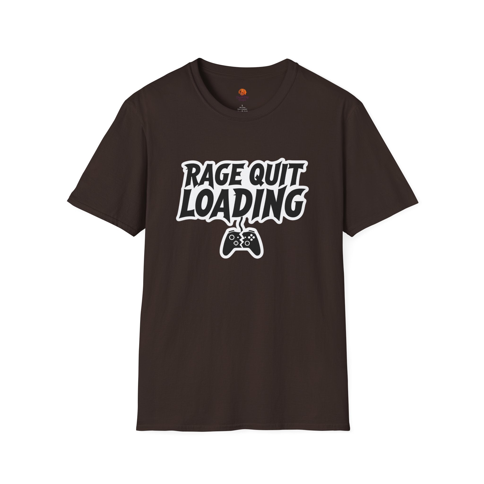 Rage Quit Loading Gamer T‑Shirt — Funny Video Game Controller Tee
