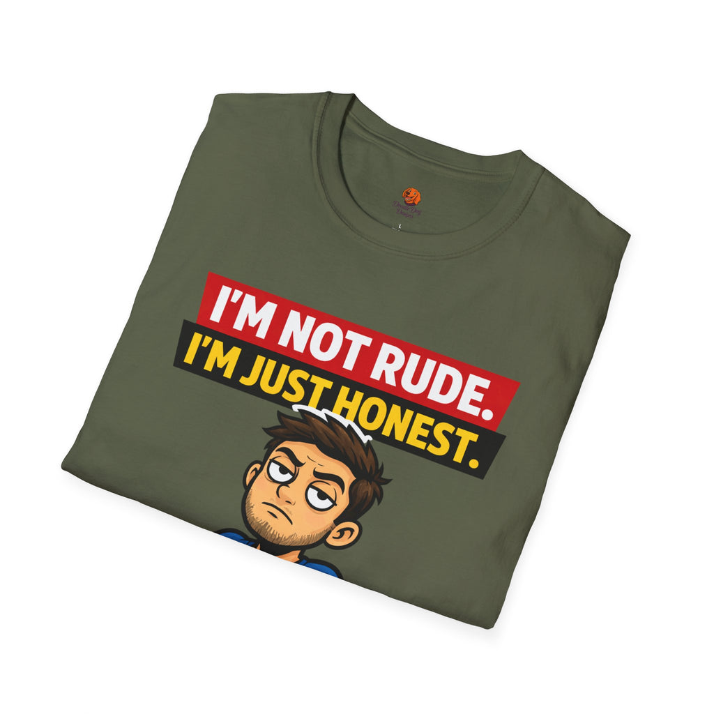 Funny 'I'm Not Rude, I'm Just Honest' Graphic T-Shirt