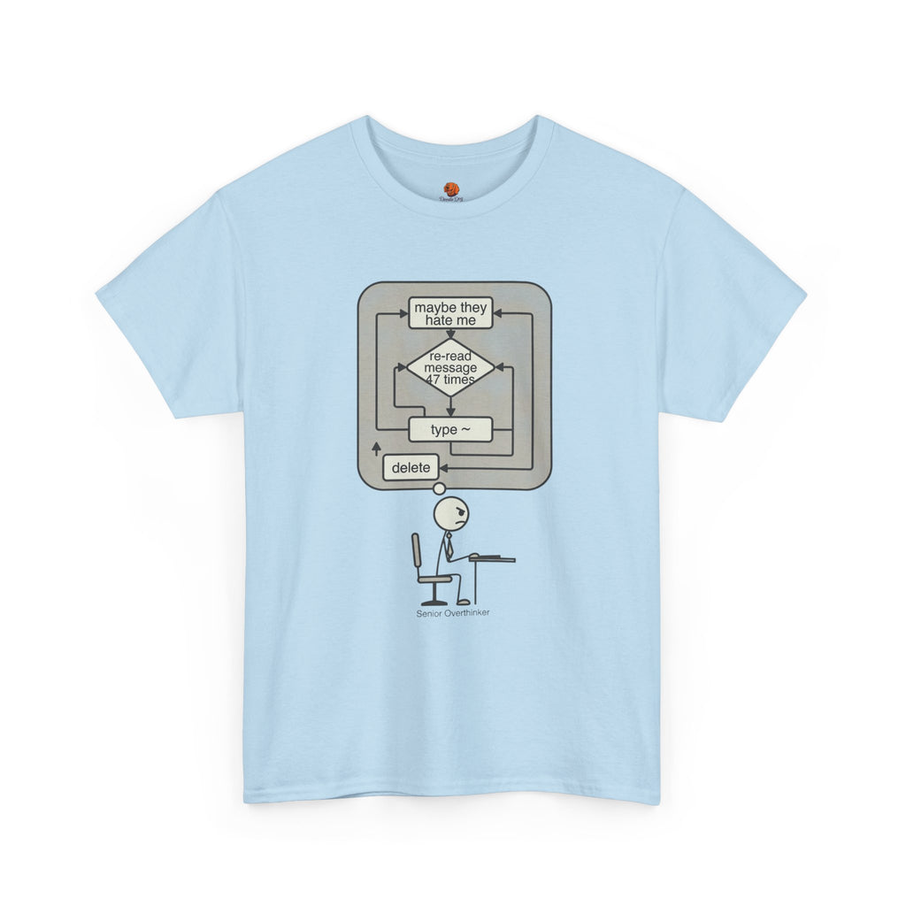 Programming Flowchart T‑Shirt — "maybe they hate me" Humorous Coder Tee