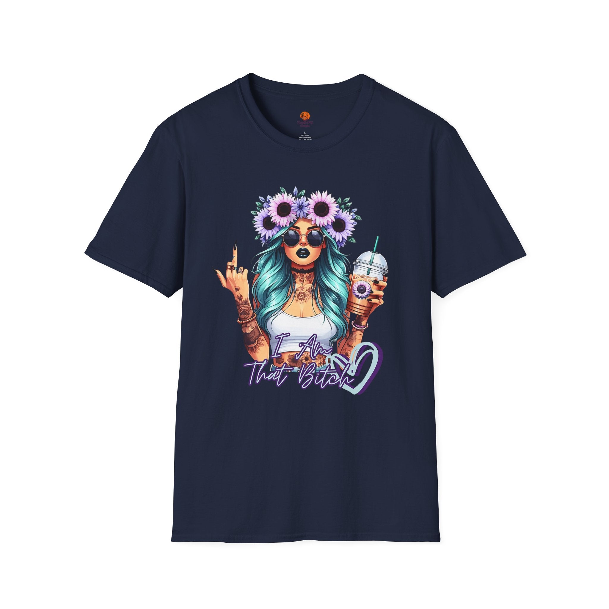 Girl Sunflower Crown T-Shirt