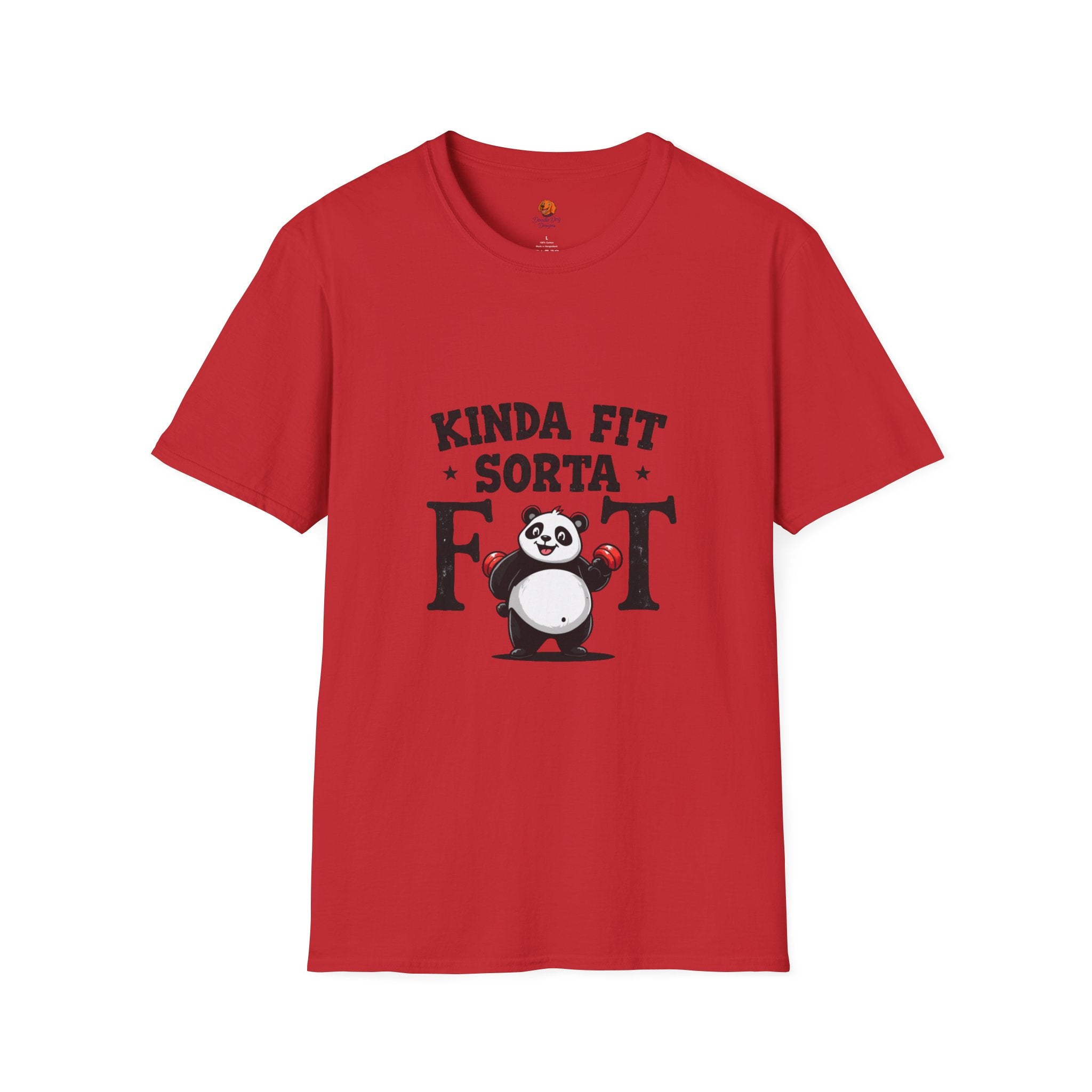 Panda 'Kinda Fit, Sorta Fat' T-Shirt Unisex