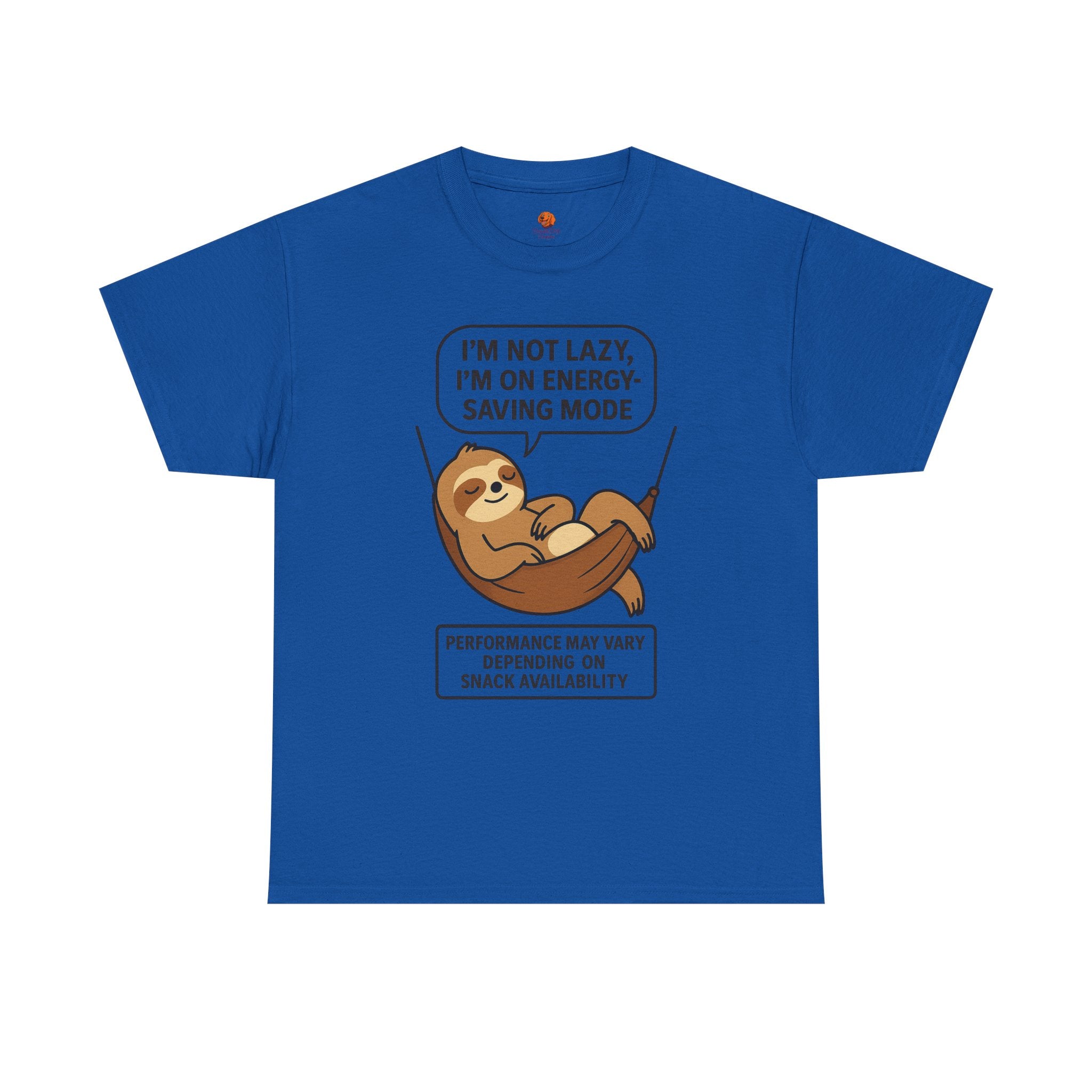 Sloth Energy-Saving Tee – "I'm Not Lazy, I'm On Energy-Saving Mode" Cotton Shirt