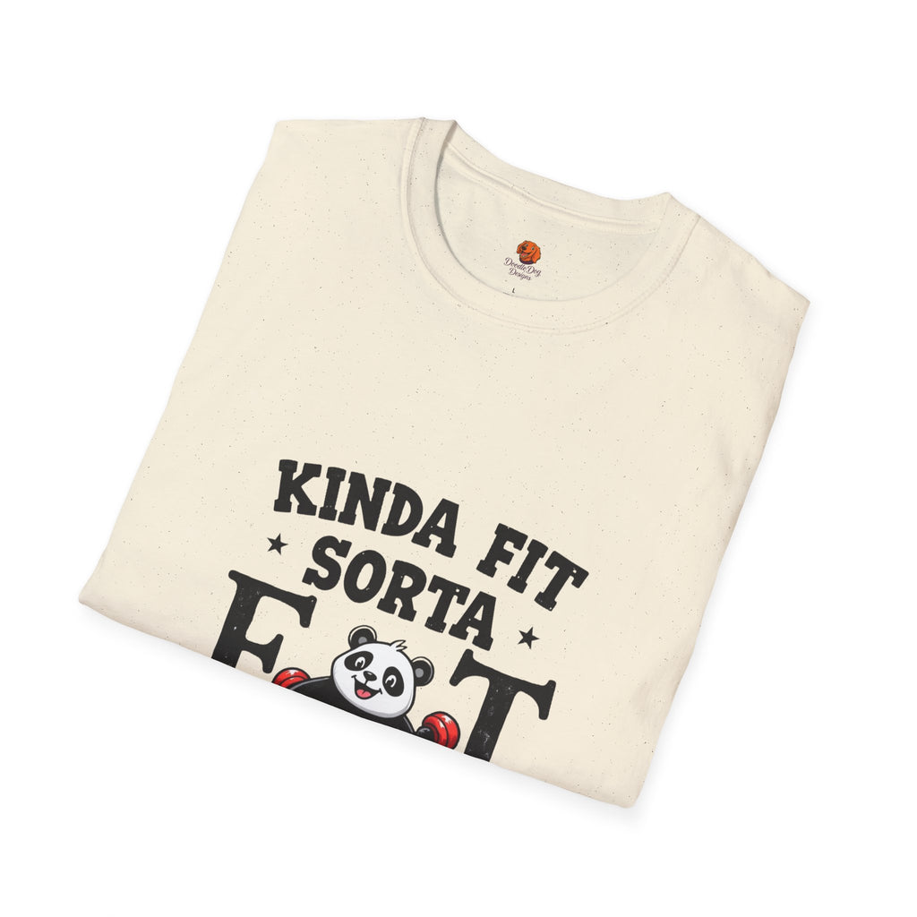 Panda 'Kinda Fit, Sorta Fat' T-Shirt Unisex