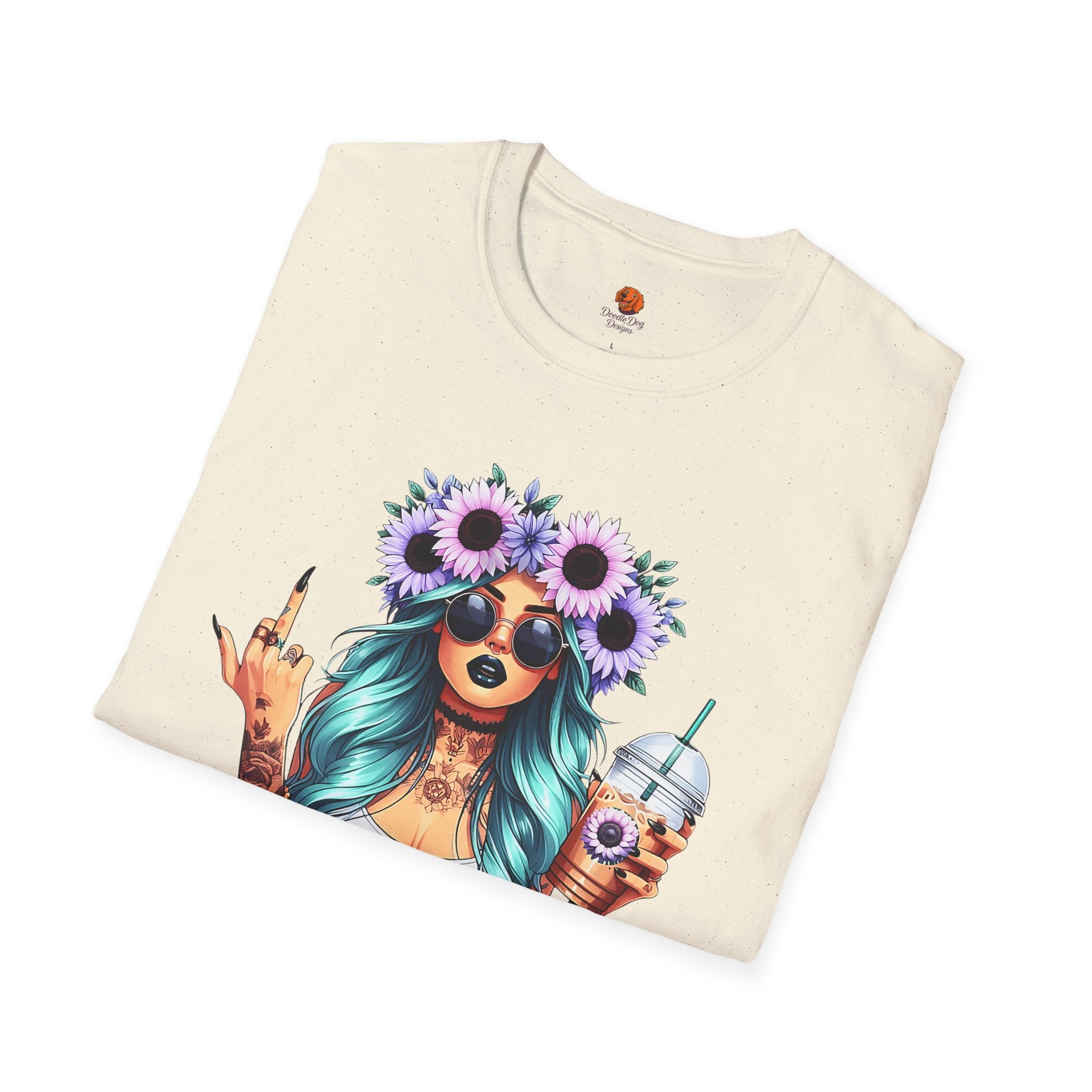 Girl Sunflower Crown T-Shirt