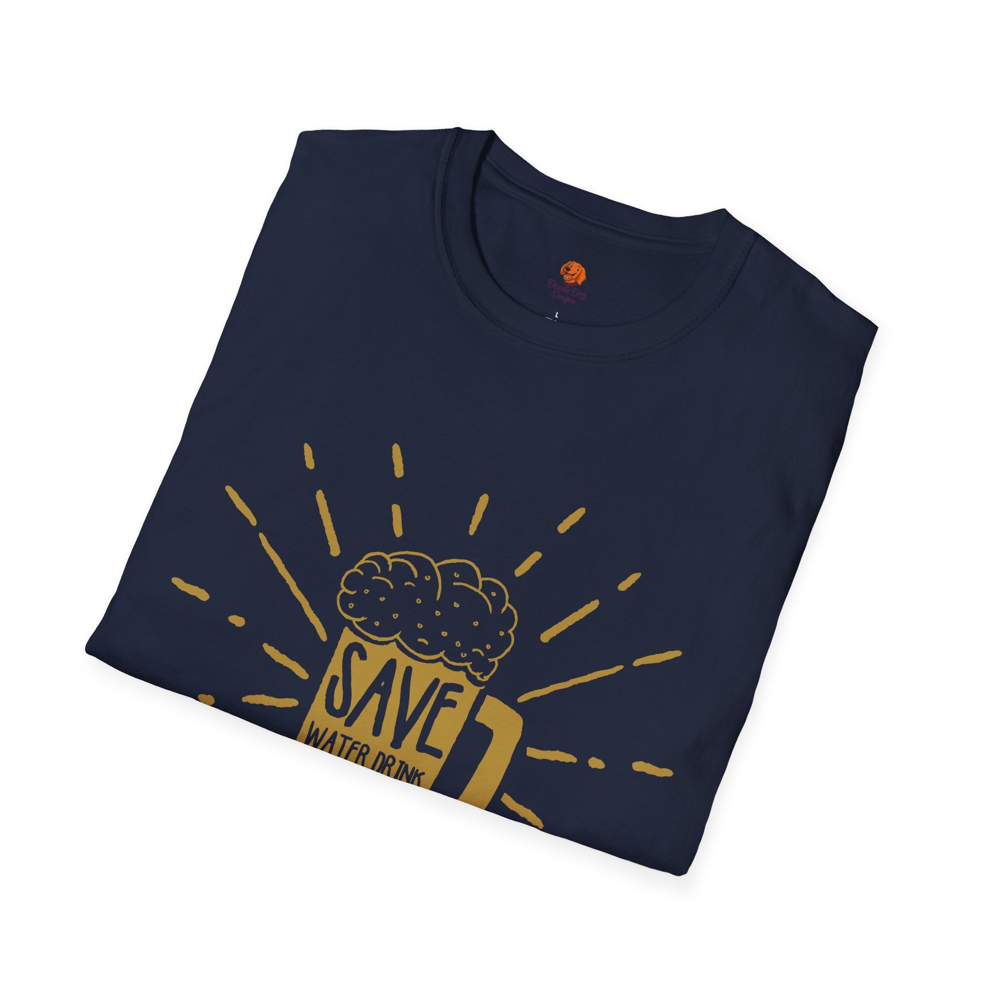 Save Water, Drink Beer T-Shirt — Funny Beer Mug Graphic Tee for Beer Lovers