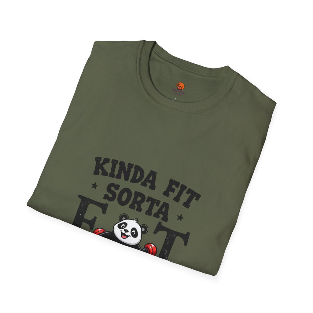 Panda 'Kinda Fit, Sorta Fat' T-Shirt Unisex