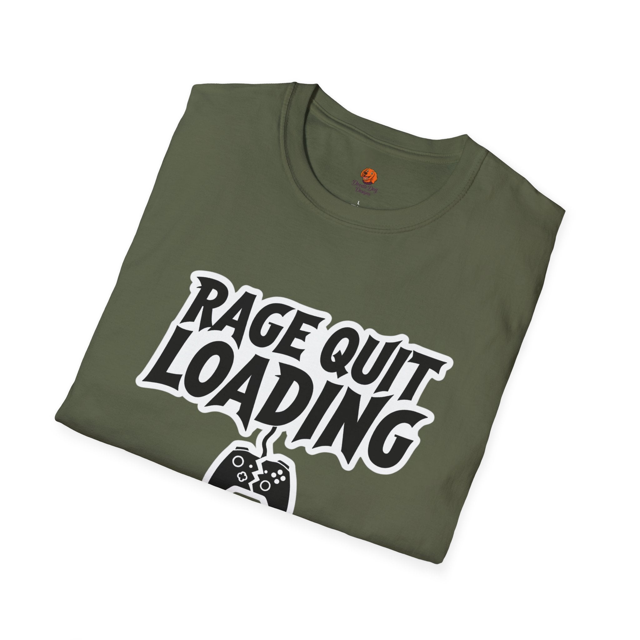 Rage Quit Loading Gamer T‑Shirt — Funny Video Game Controller Tee