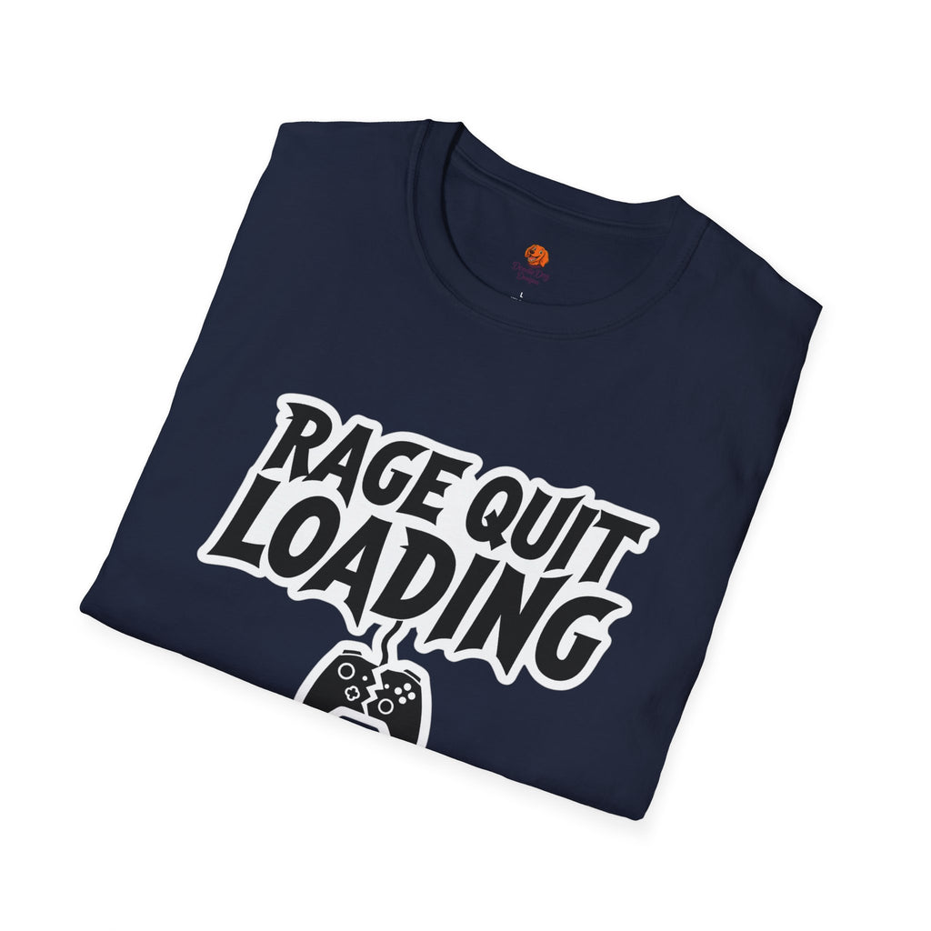 Rage Quit Loading Gamer T‑Shirt — Funny Video Game Controller Tee