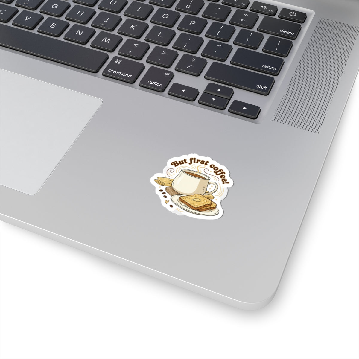 But First Coffee Sticker | coffee pun, butter toast graphics