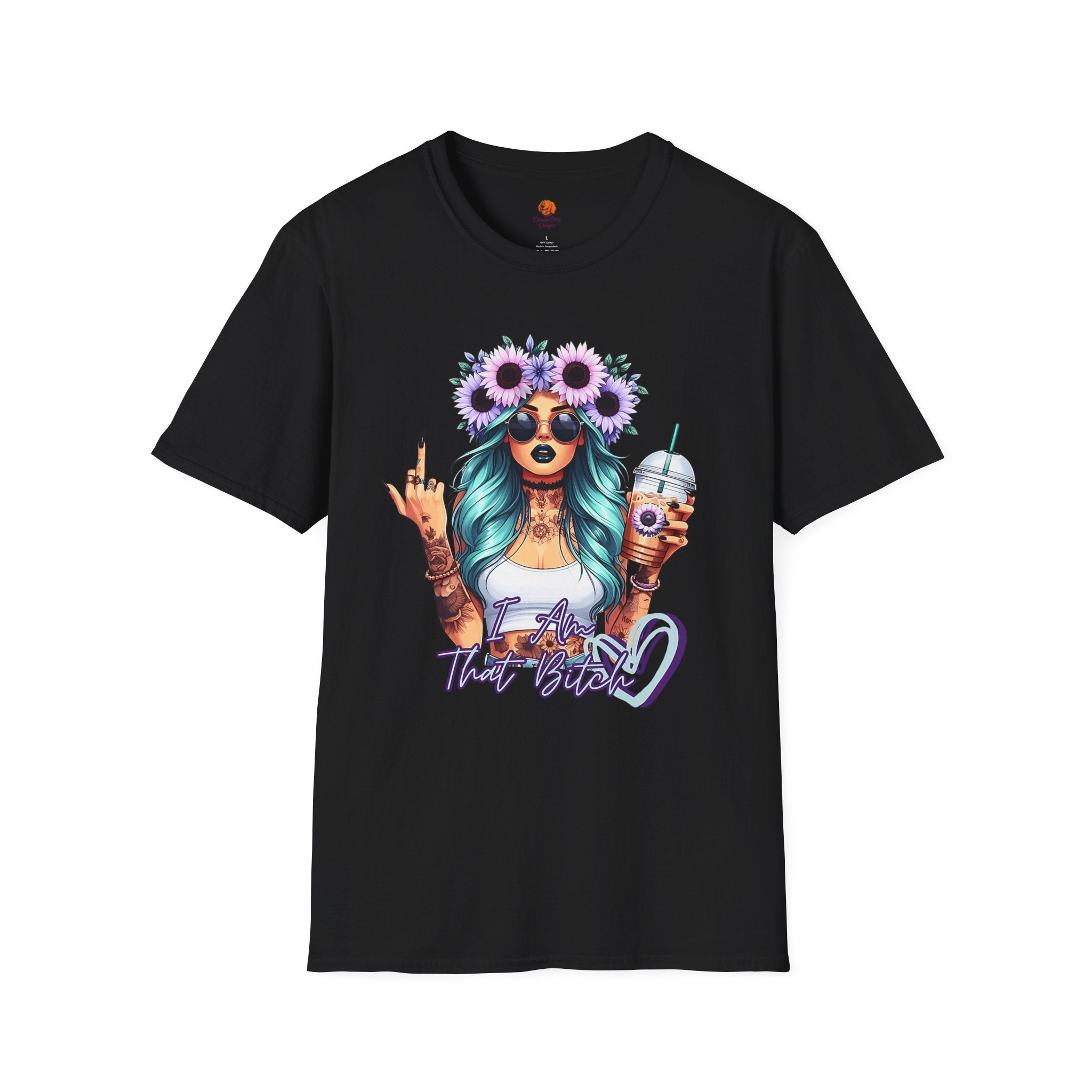 Girl Sunflower Crown T-Shirt