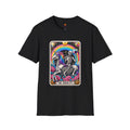 The Audacity Skeleton & Unicorn T-Shirt — Psychedelic Tarot Art Tee