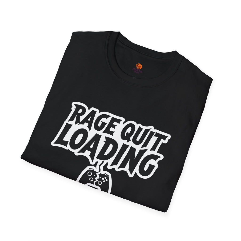 Rage Quit Loading Gamer T‑Shirt — Funny Video Game Controller Tee